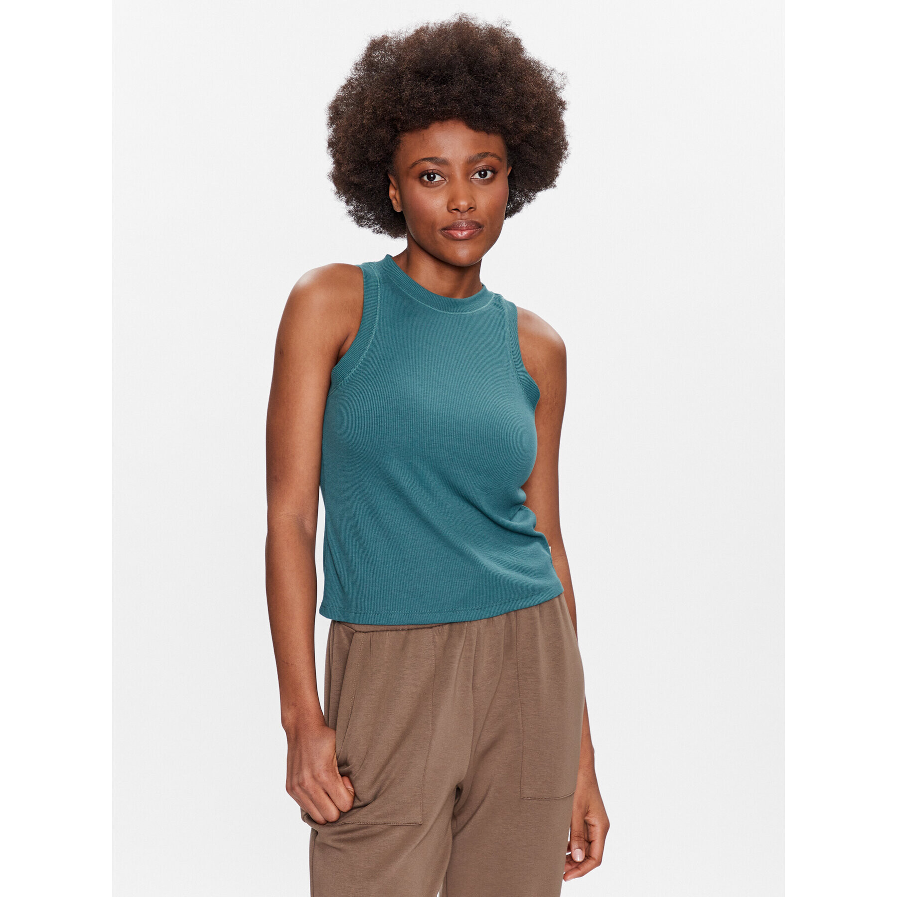 Outhorn Top TSLEF006 Verde Regular Fit - Pled.ro