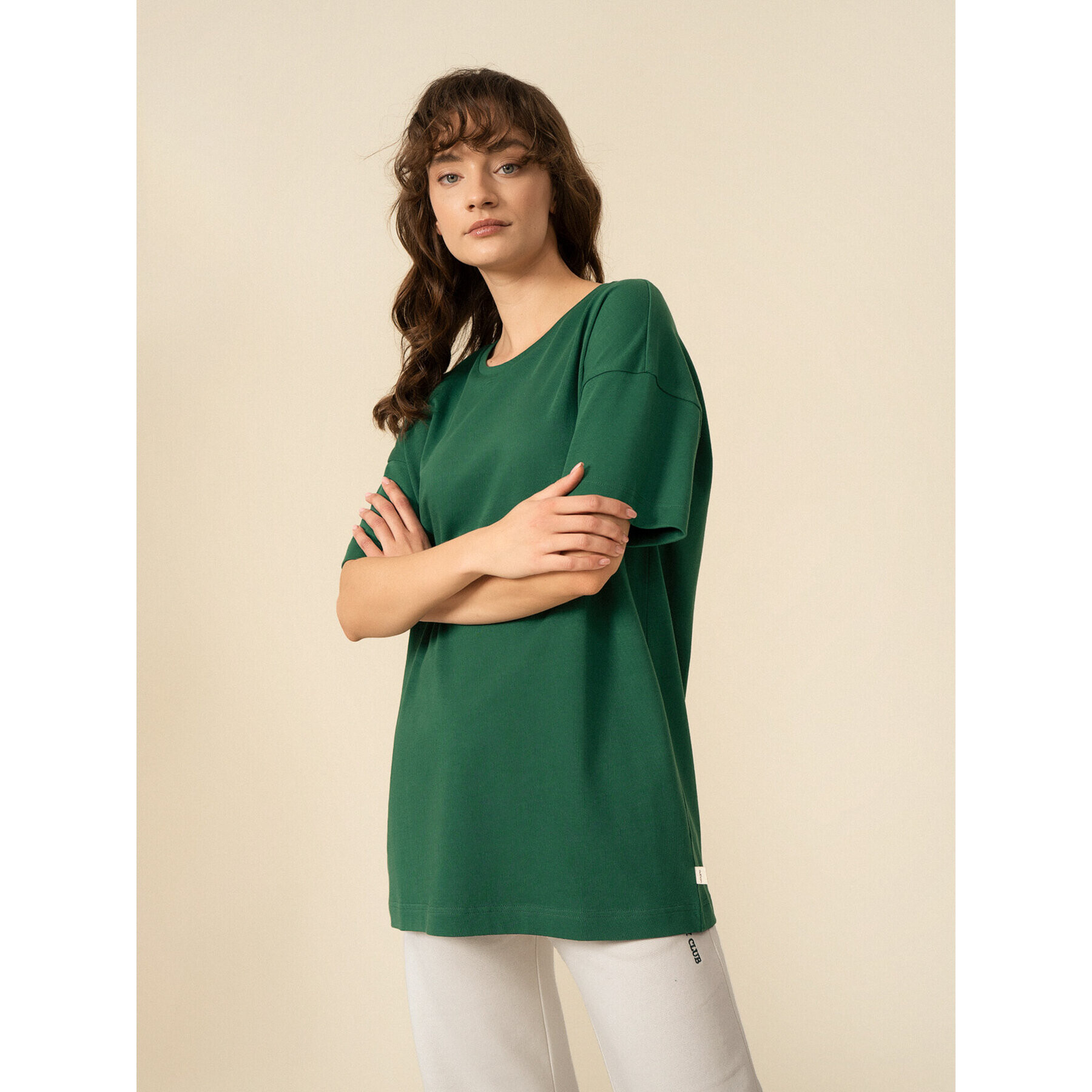 Outhorn Tricou OTHSS23TTSHF417 Verde Oversize - Pled.ro