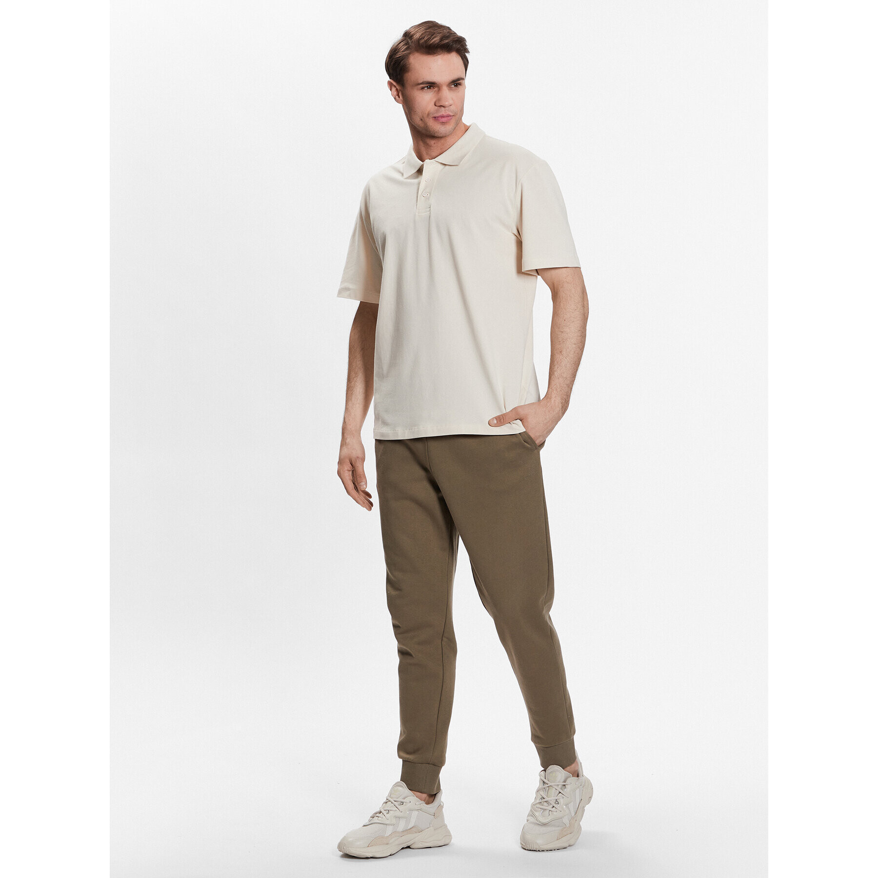 Outhorn Tricou polo TTSHM449 Écru Regular Fit - Pled.ro