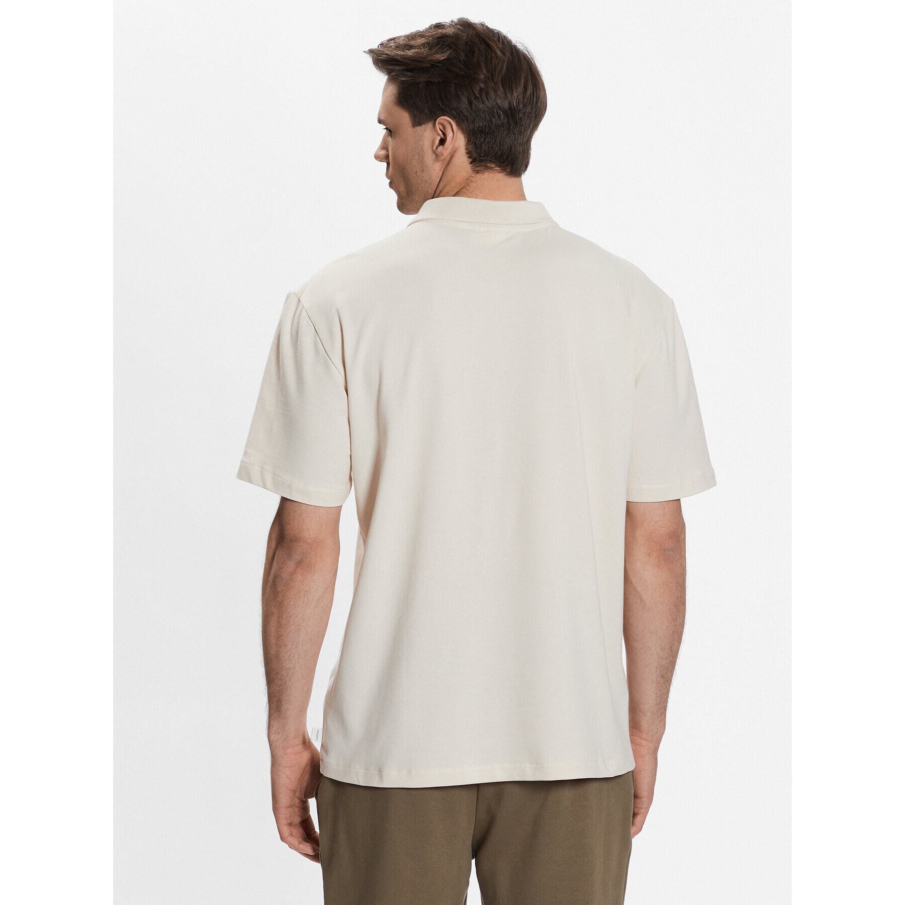 Outhorn Tricou polo TTSHM449 Écru Regular Fit - Pled.ro