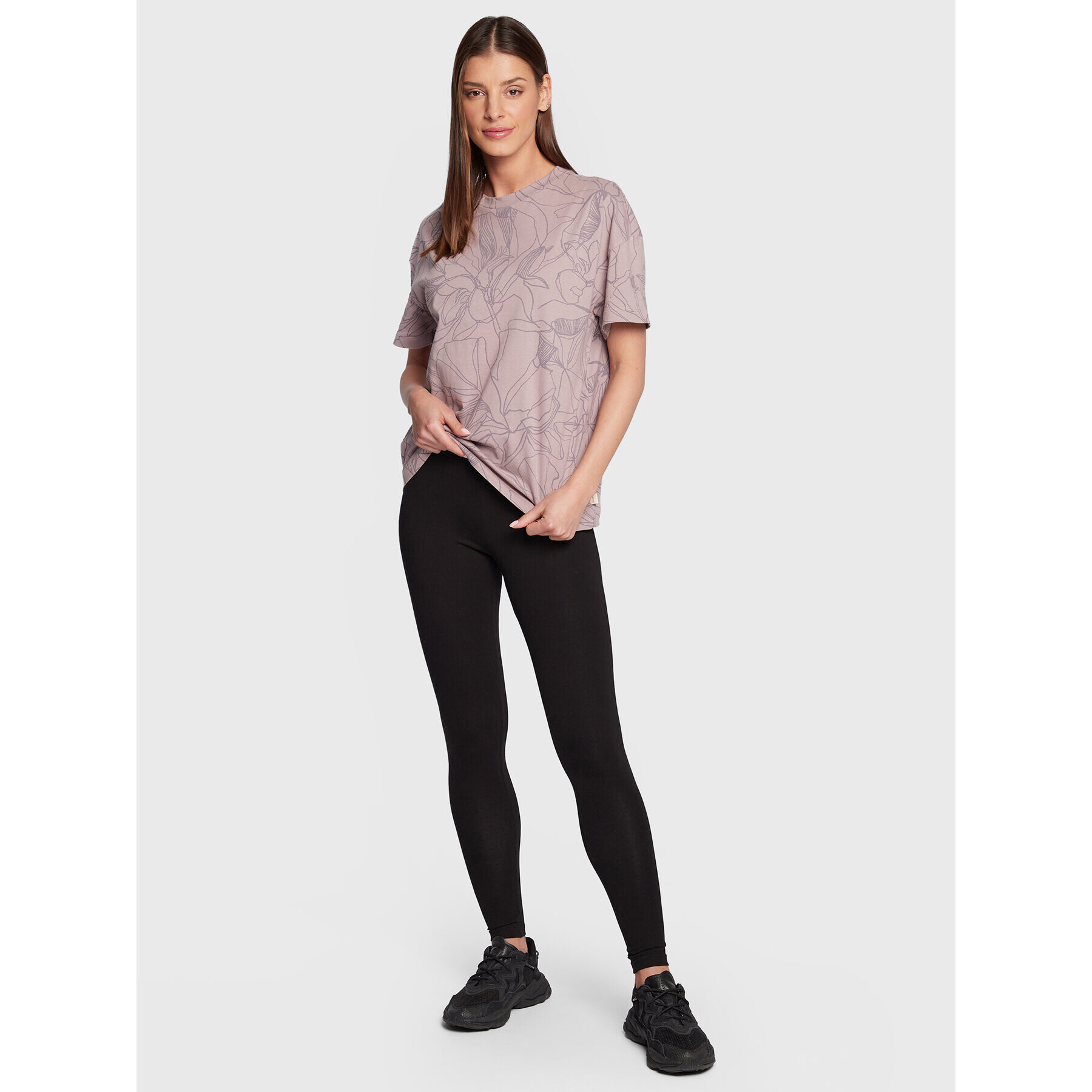 Outhorn Tricou TTSHF095 Violet Oversize - Pled.ro