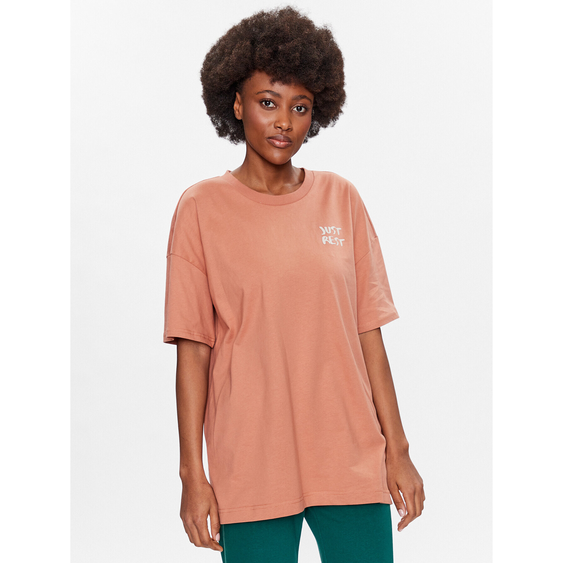 Outhorn Tricou TTSHF436 Portocaliu Relaxed Fit - Pled.ro