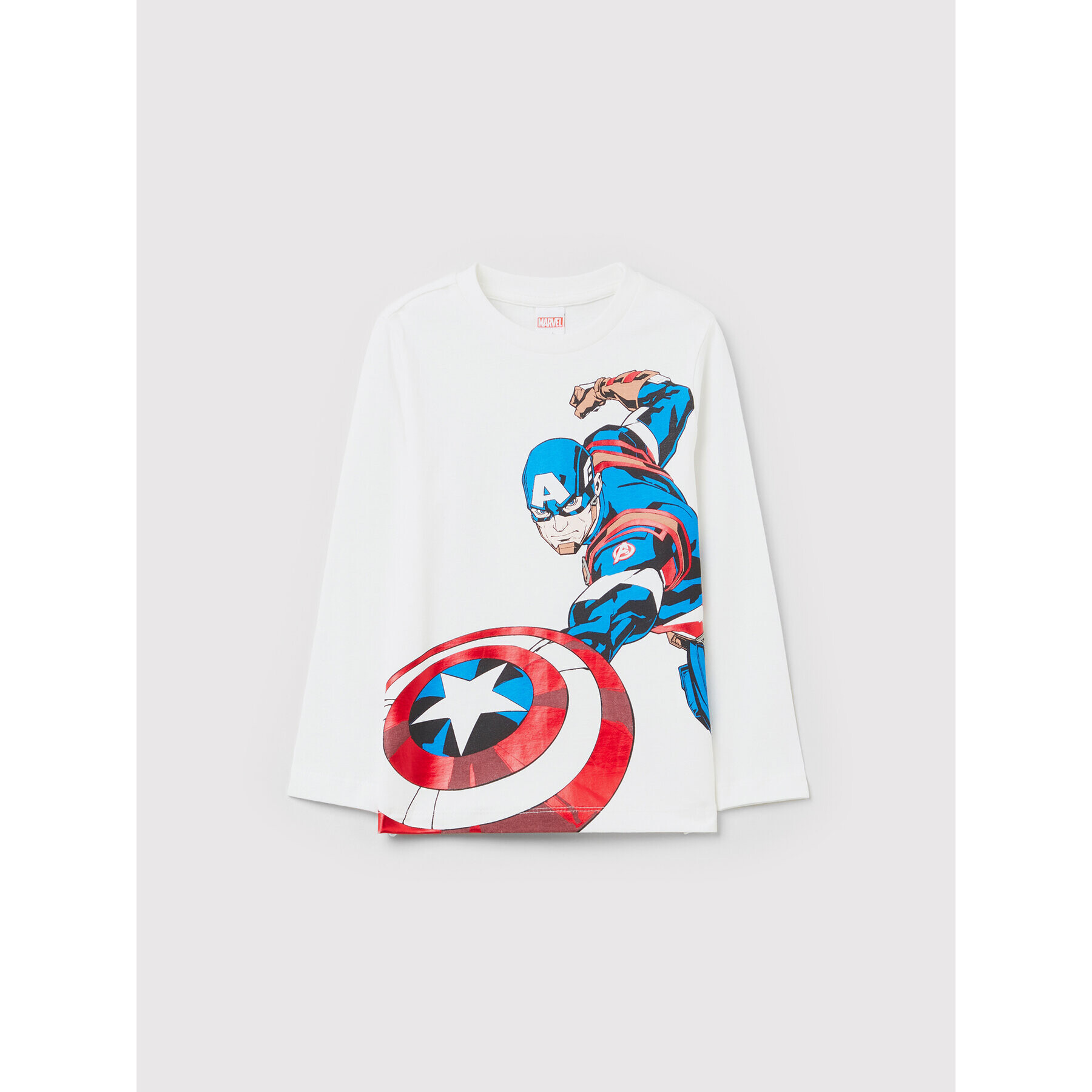 OVS Bluză MARVEL 1435049 Alb Regular Fit - Pled.ro