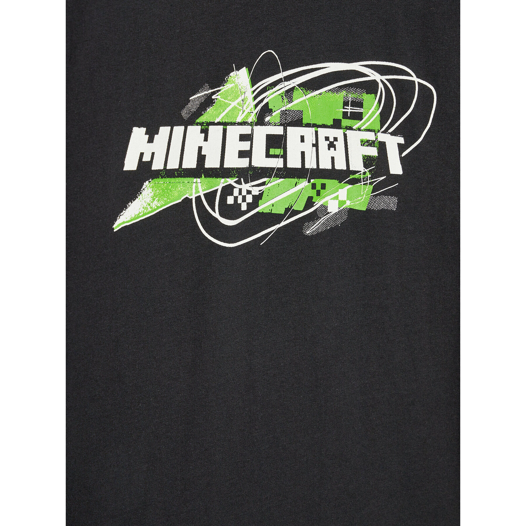 OVS Bluză MINECRAFT 1891410 Negru Regular Fit - Pled.ro