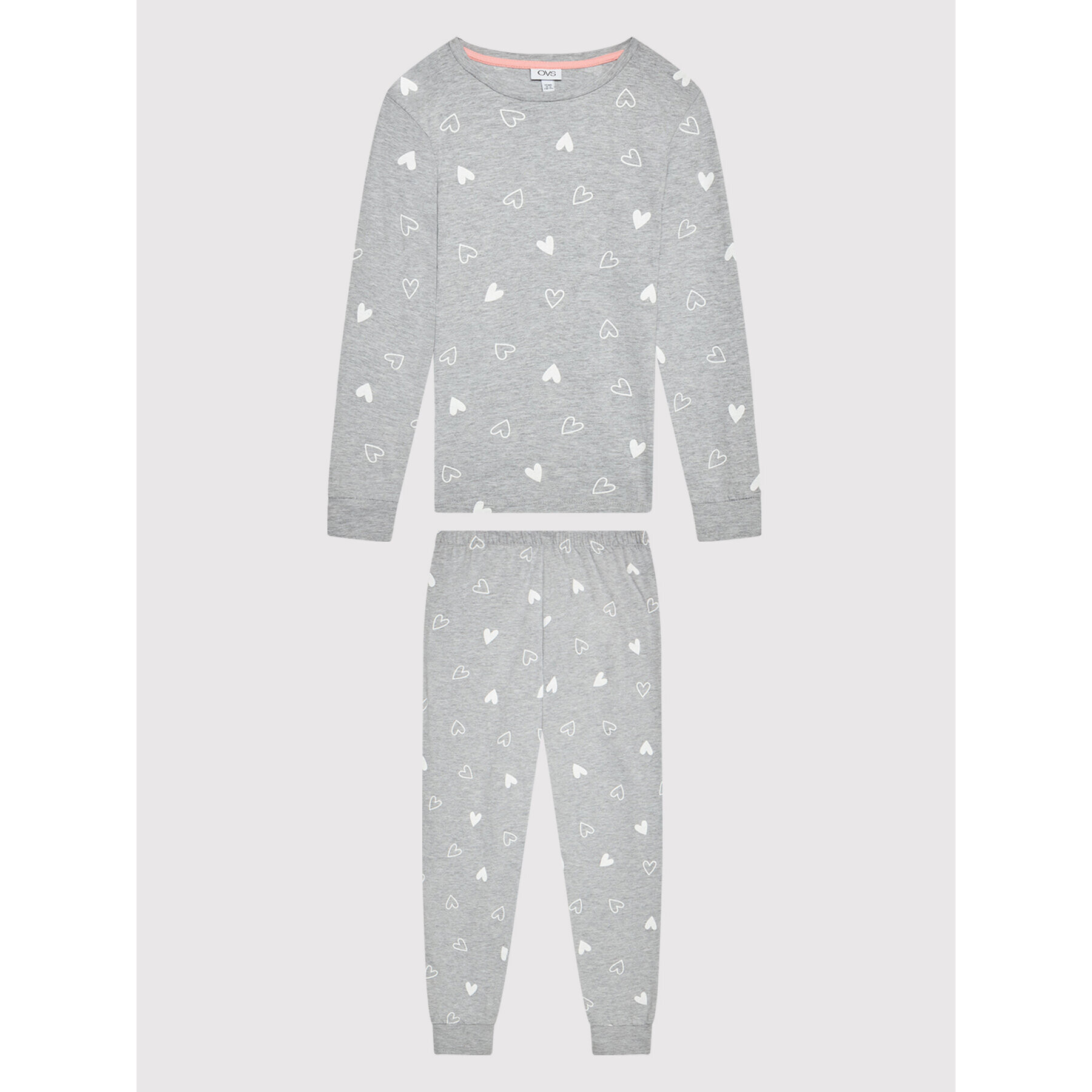 OVS Pijama 1336239 Gri Regular Fit - Pled.ro