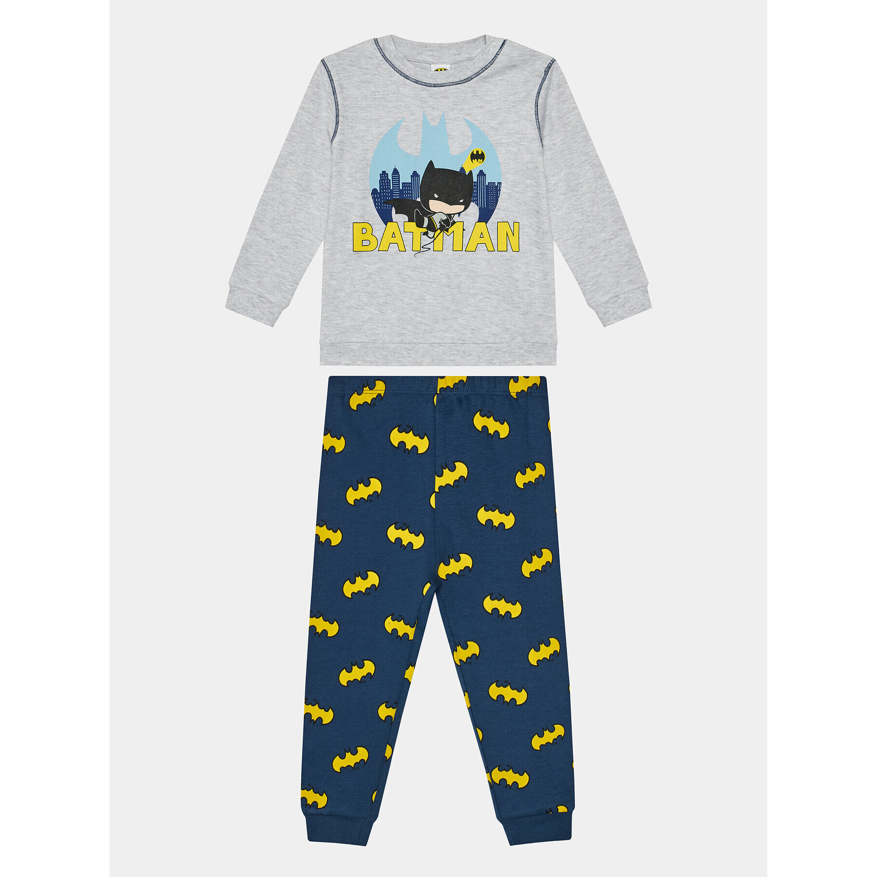 OVS Pijama BATMAN 1895485 Gri Regular Fit - Pled.ro