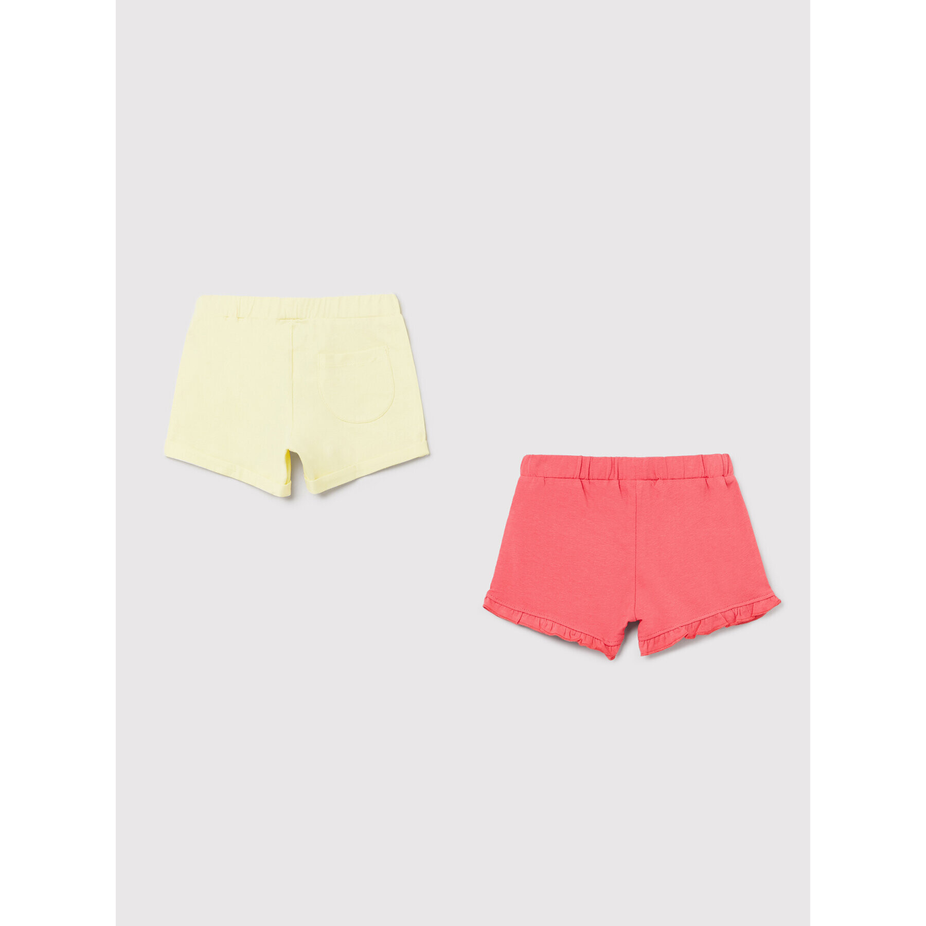 OVS Set 2 perechi de pantaloni scurți sport 1496142 Galben Regular Fit - Pled.ro