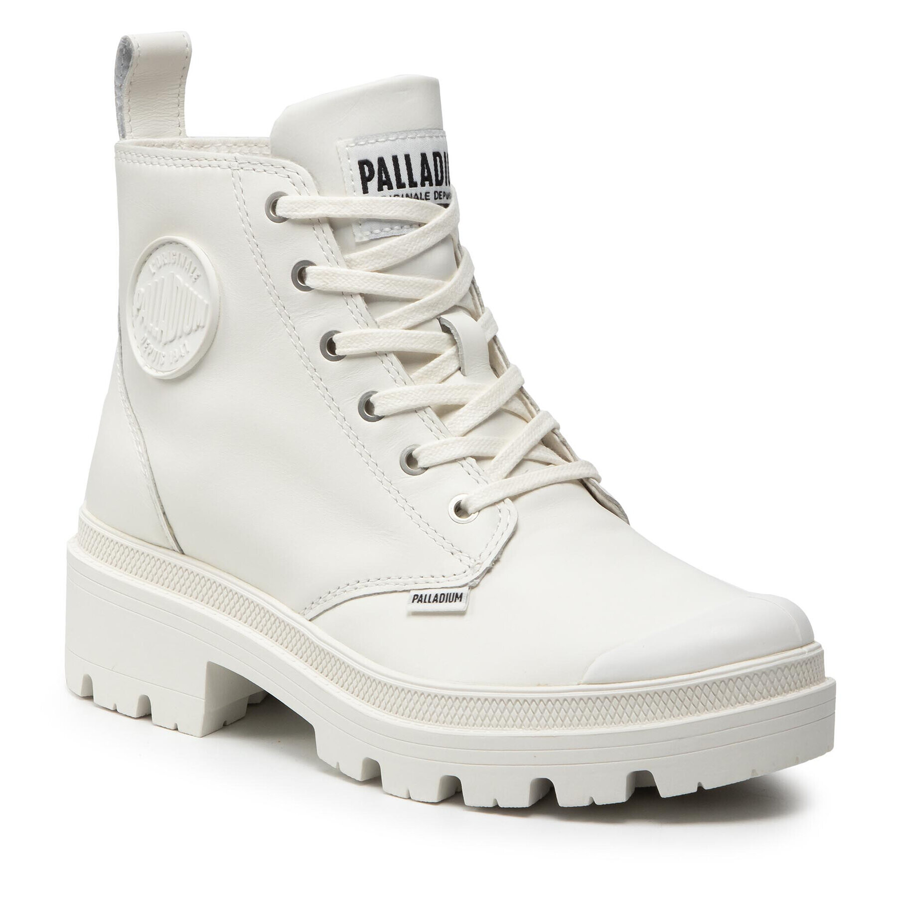 Palladium Trappers Pallabase Leather 96905-116-M Alb - Pled.ro