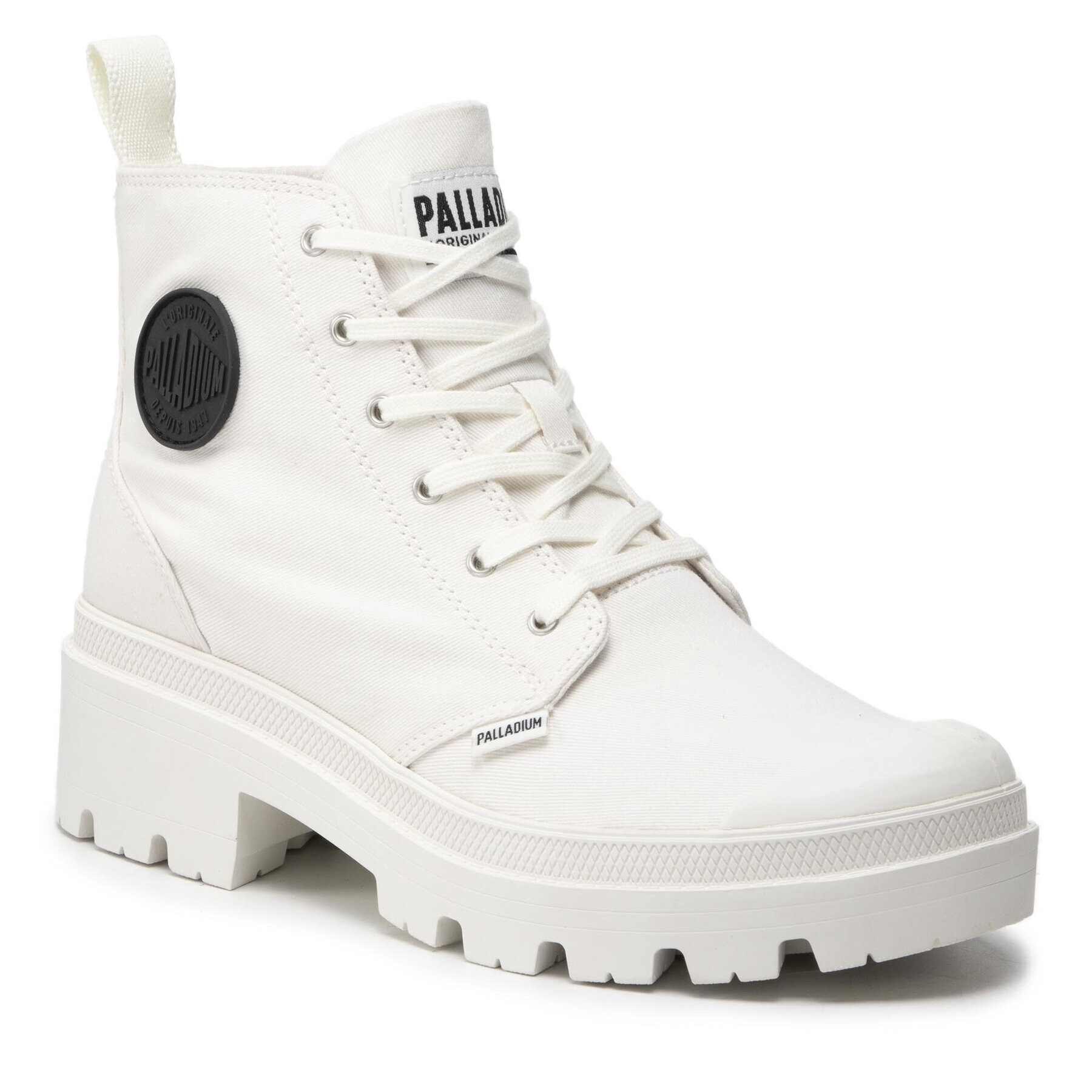 Palladium Trappers Pallabase Twill 96907-116-M Alb - Pled.ro