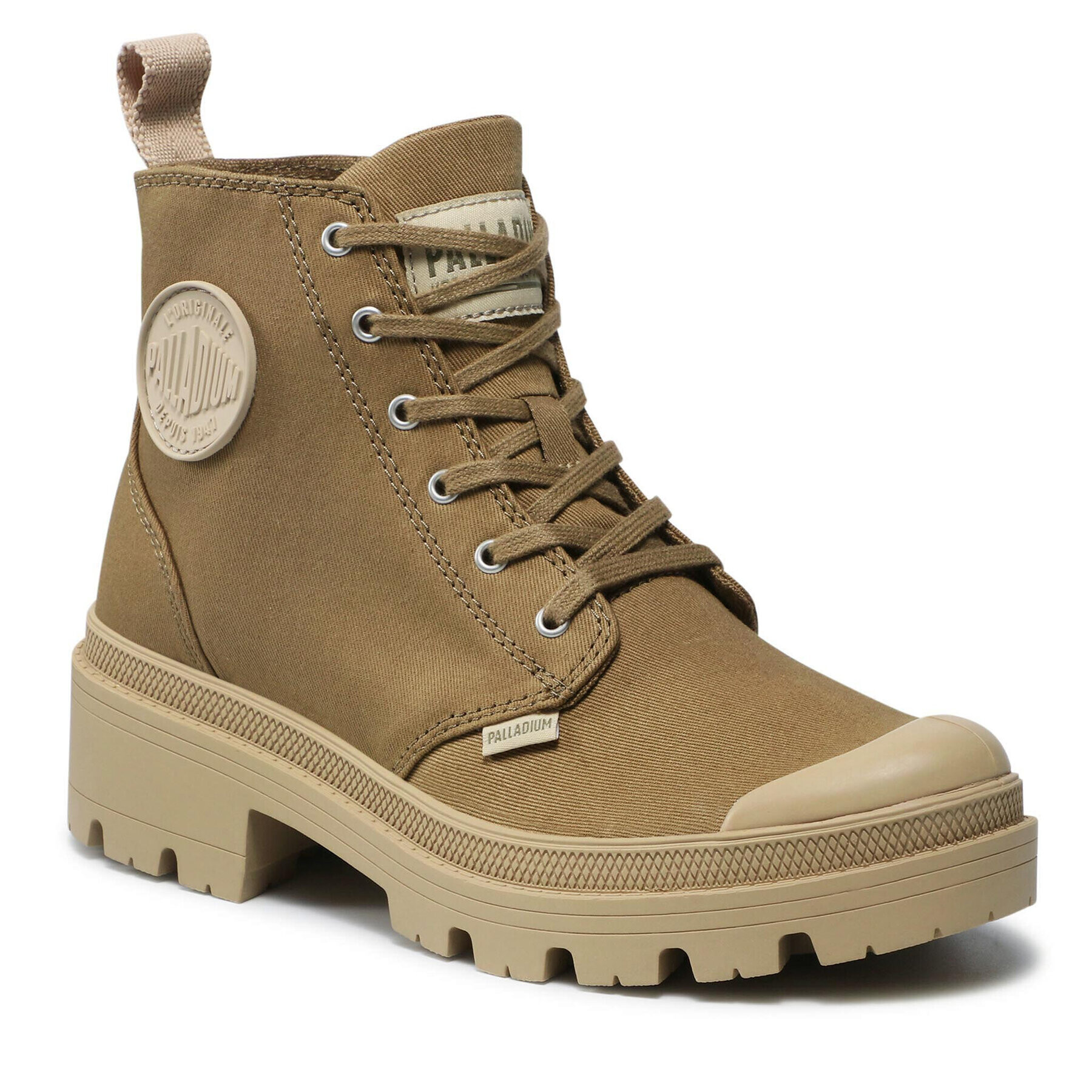 Palladium Trappers Pallabase Twill 96907-204-M Verde - Pled.ro