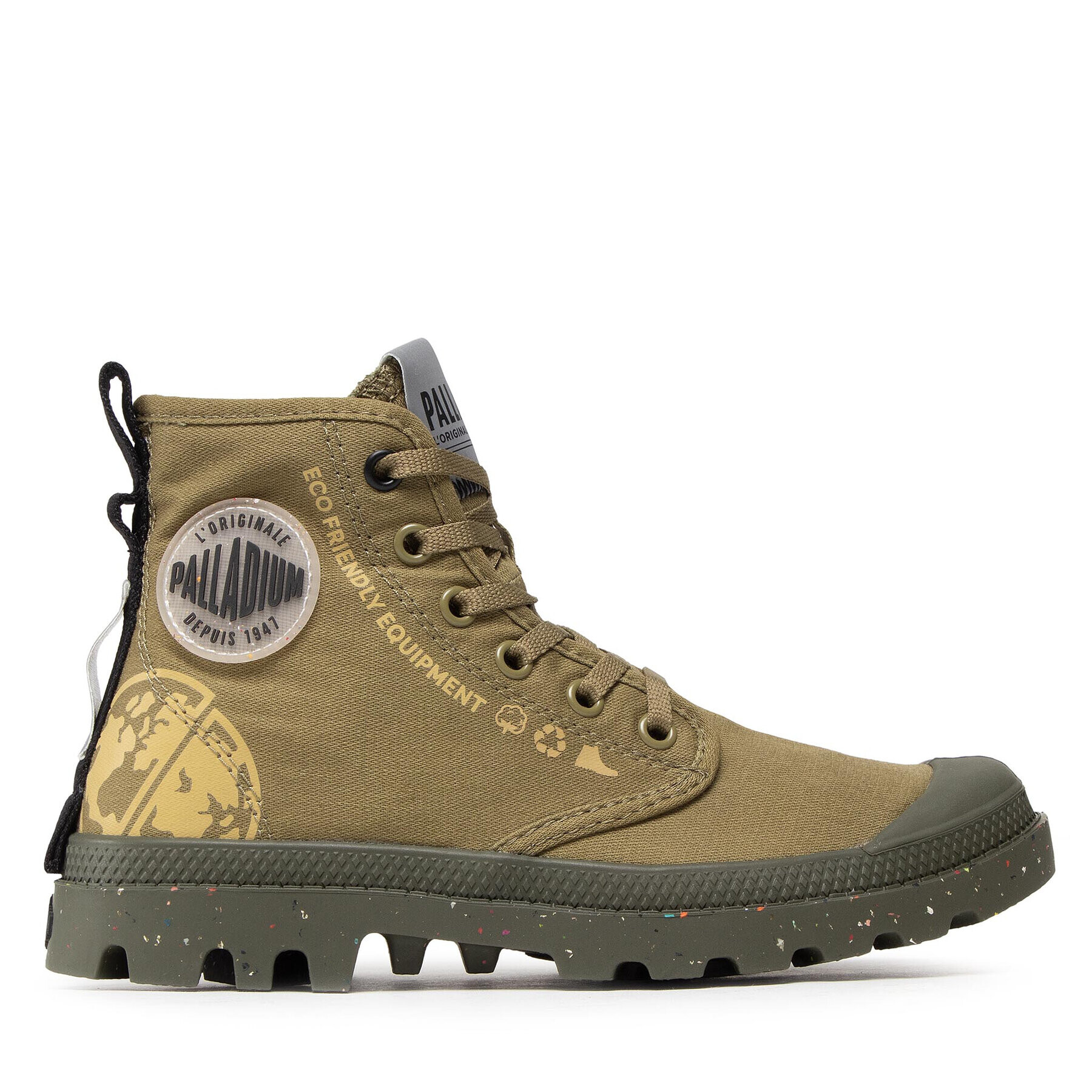 Palladium Trappers Pampa Organic Metro 77022-393-M Verde - Pled.ro