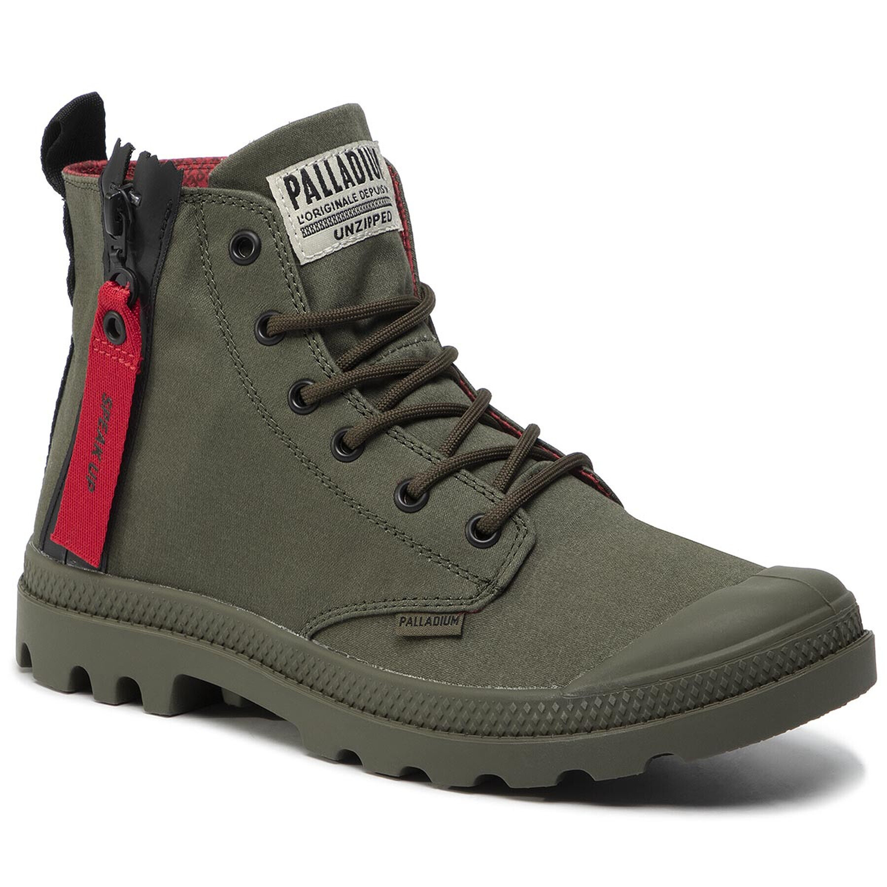 Palladium Trappers Pampa Unzipped 76443-309-M Verde - Pled.ro