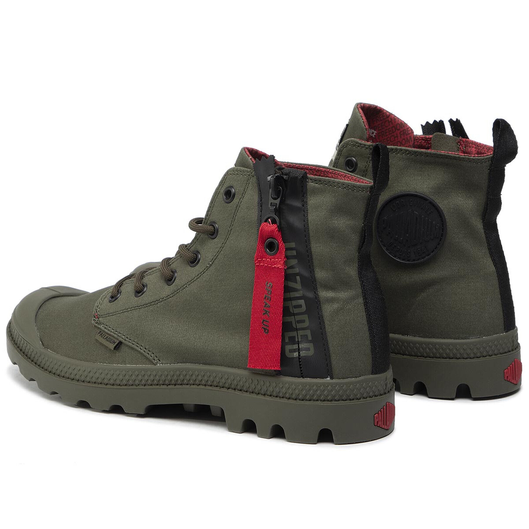 Palladium Trappers Pampa Unzipped 76443-309-M Verde - Pled.ro