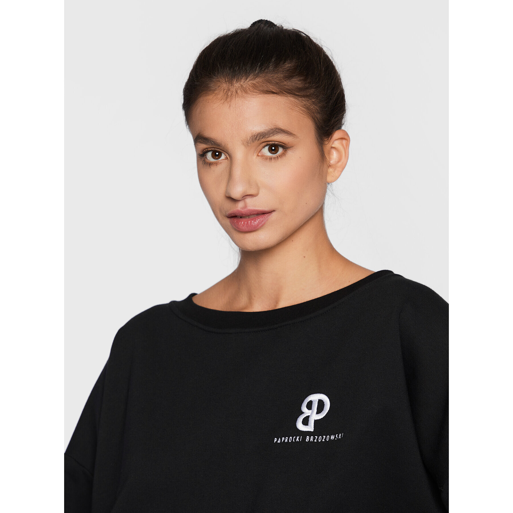 Paprocki & Brzozowski Bluză BLUZCOM2145 Negru Oversize - Pled.ro