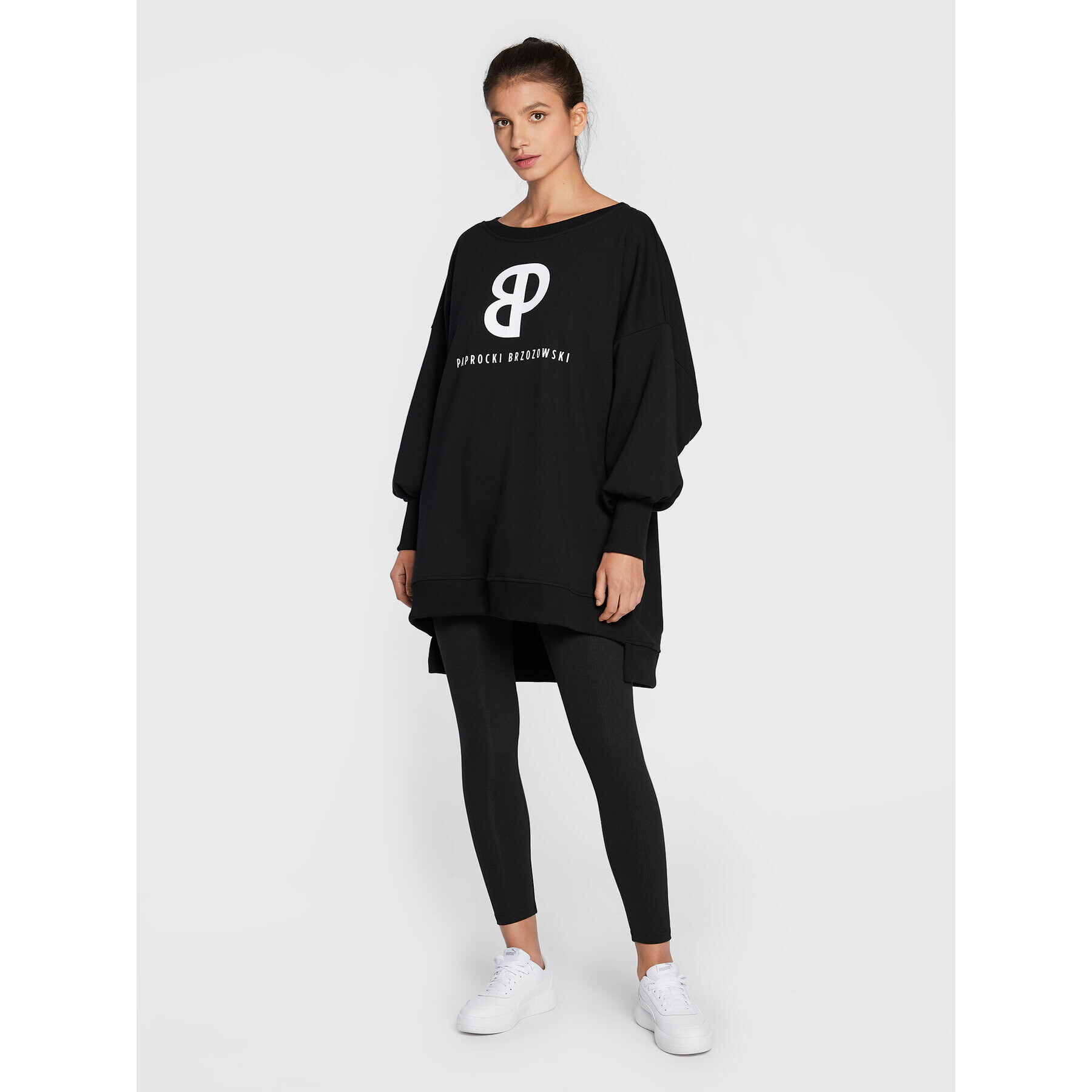 Paprocki & Brzozowski Bluză BLUZCOM2146 Negru Oversize - Pled.ro