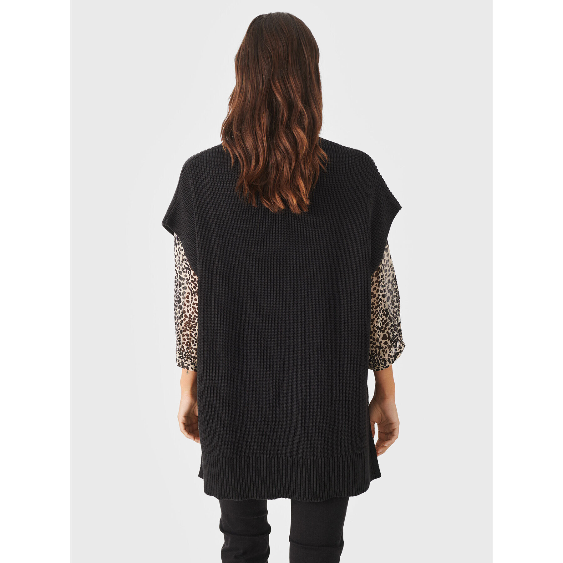 Part Two Bluză cu gât Keekee 30306481 Negru Relaxed Fit - Pled.ro