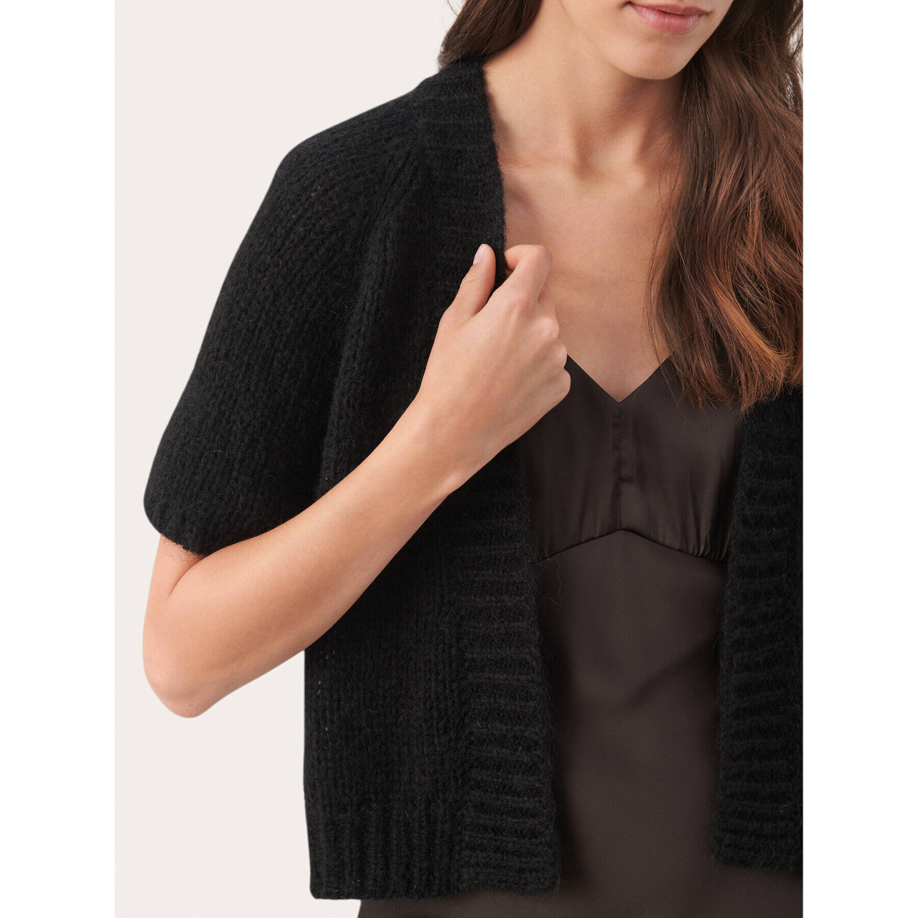 Part Two Cardigan Diamina 30308188 Negru Regular Fit - Pled.ro