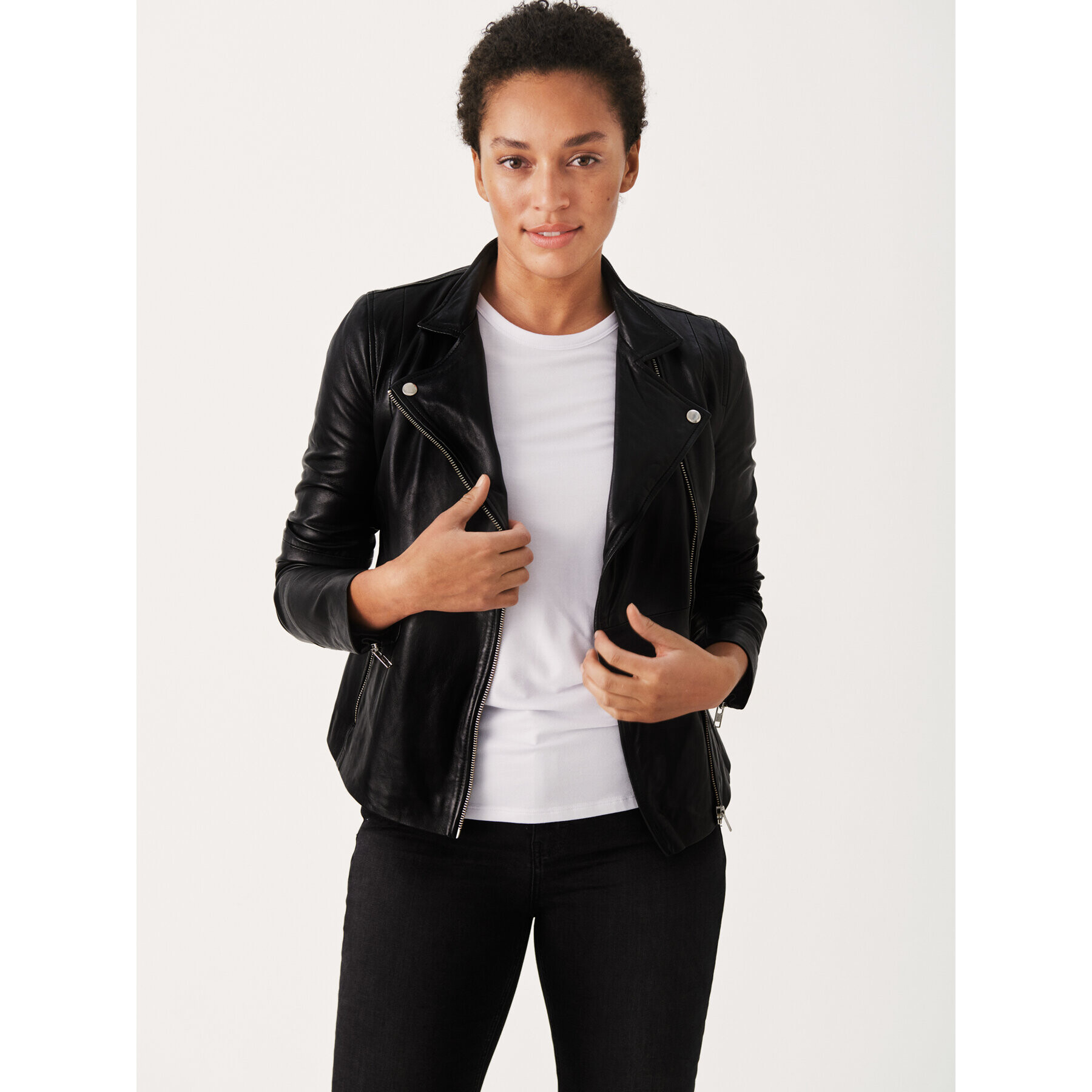 Part Two Geacă de piele Frances 30305718 Negru Casual Fit - Pled.ro