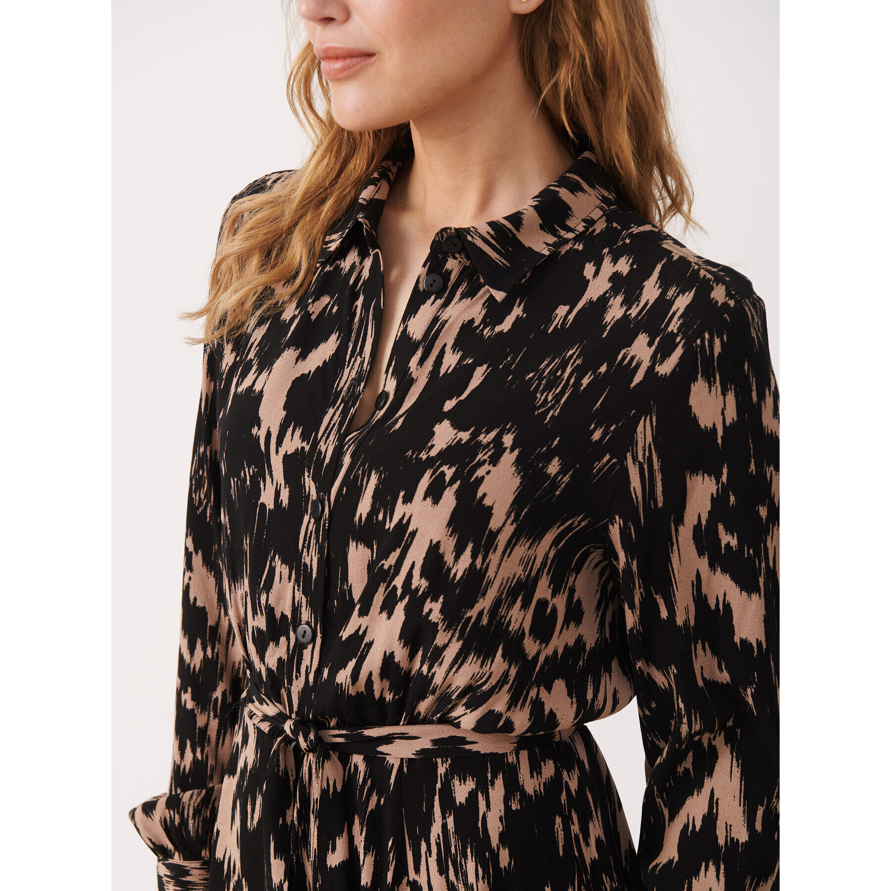 Part Two Rochie tip cămașă Romy 30307113 Negru Relaxed Fit - Pled.ro