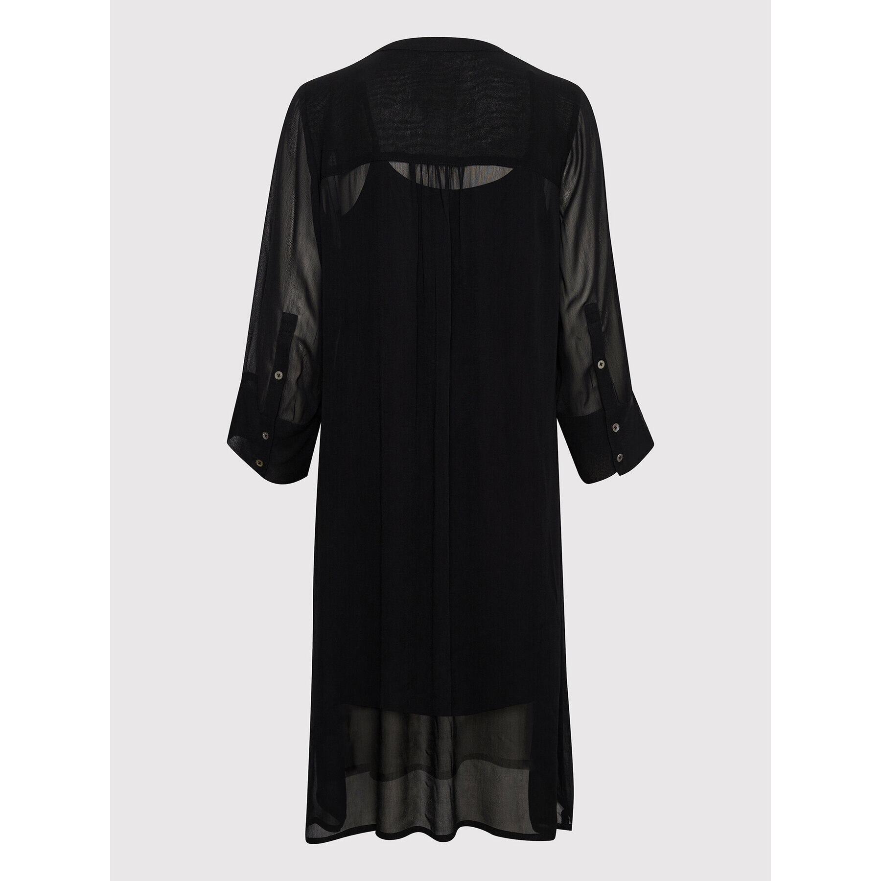 Part Two Rochie tip cămașă Oliva 30306964 Negru Regular Fit - Pled.ro