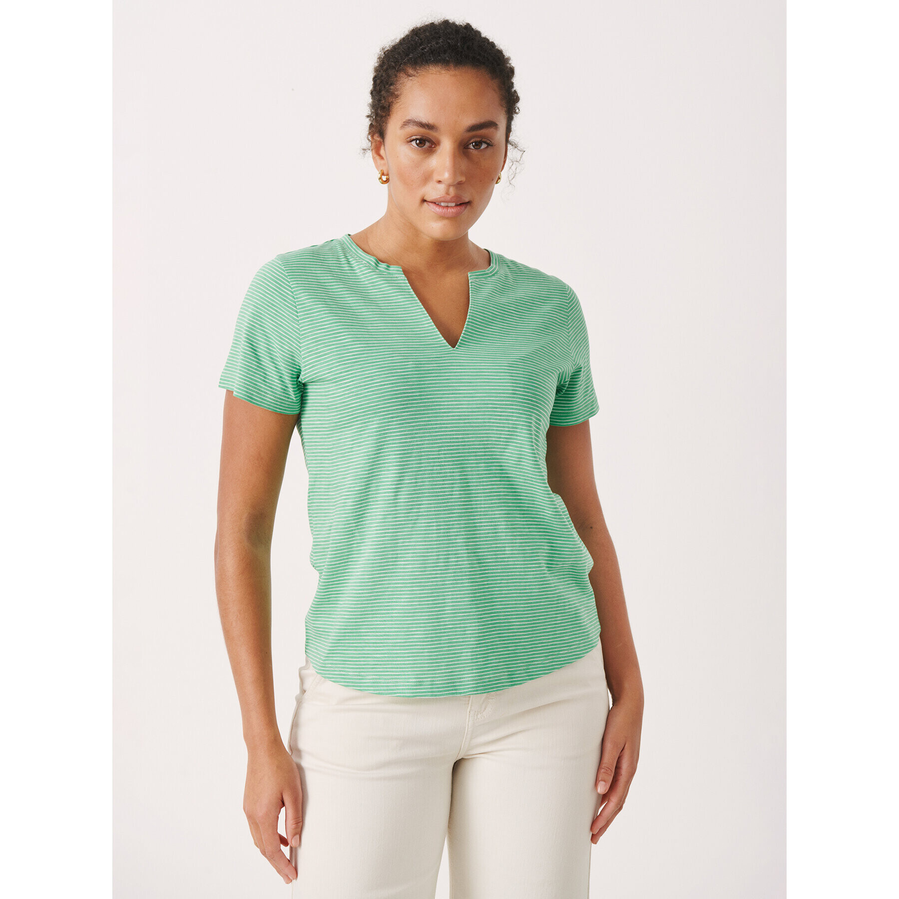 Part Two Tricou Gesinas 30307288 Verde Regular Fit - Pled.ro