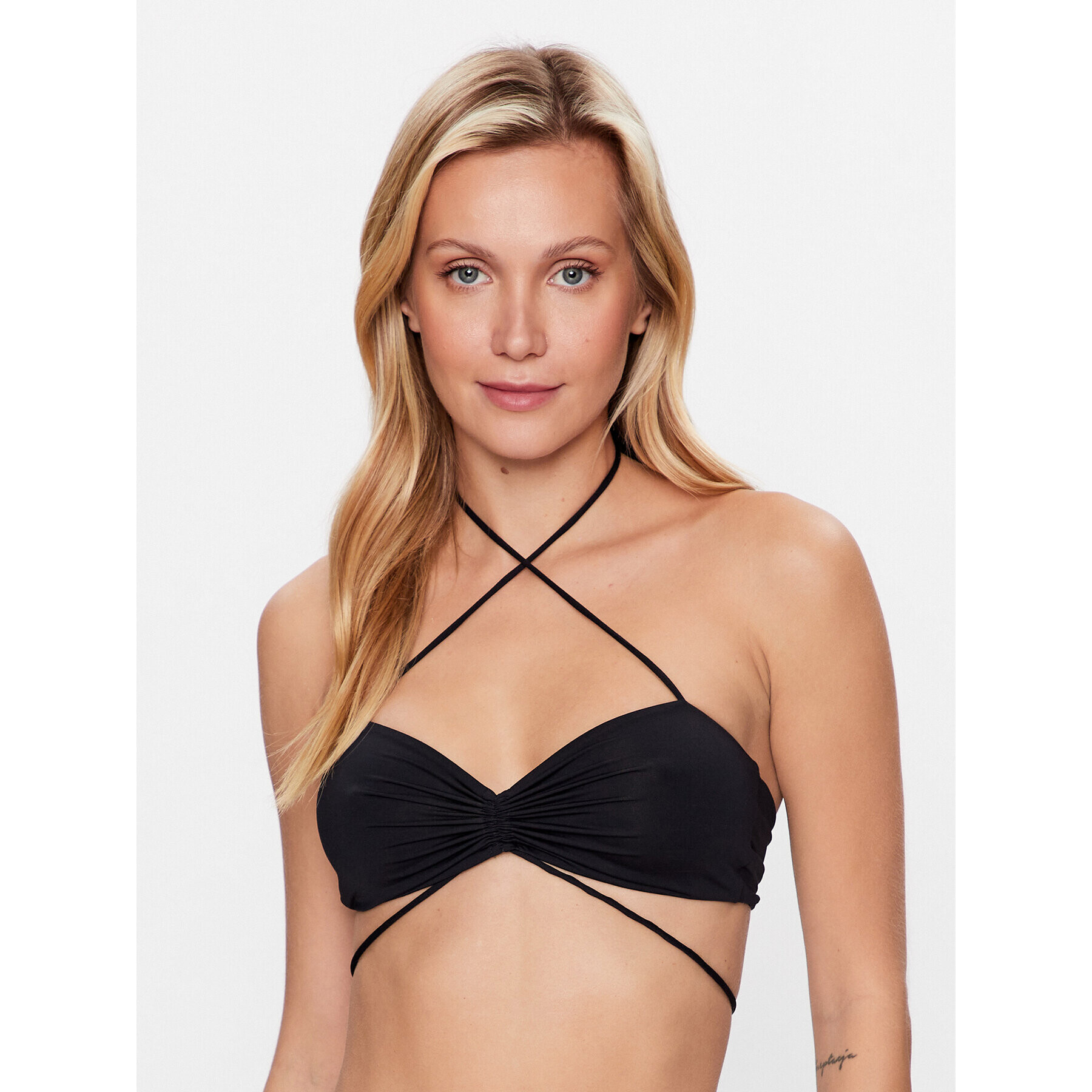 Patrizia Pepe Bikini partea de sus 2I0112/J101-K103 Negru - Pled.ro