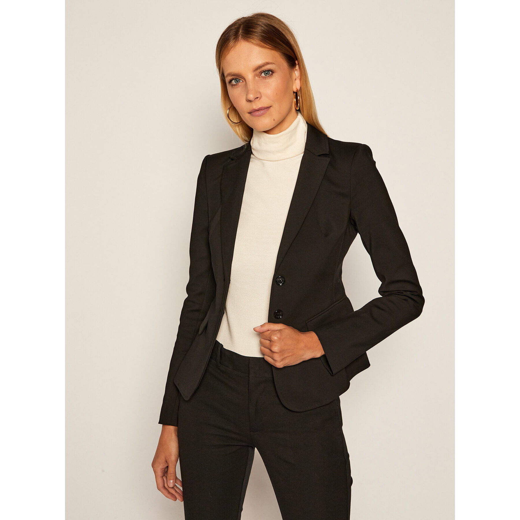 Patrizia Pepe Blazer CS0112/AQ39-K103 Negru Slim Fit - Pled.ro