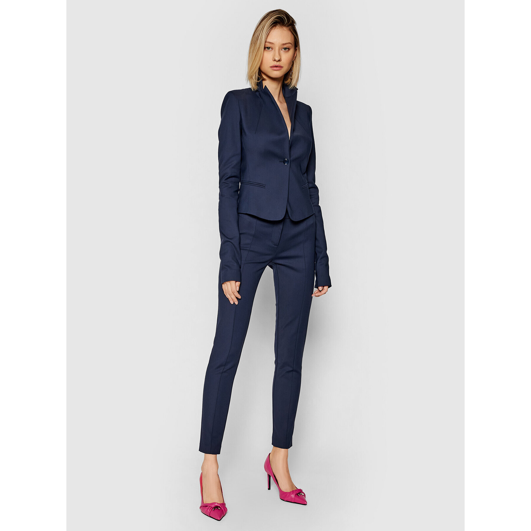 Patrizia Pepe Blazer CSA501/AQ39-C789 Bleumarin Slim Fit - Pled.ro