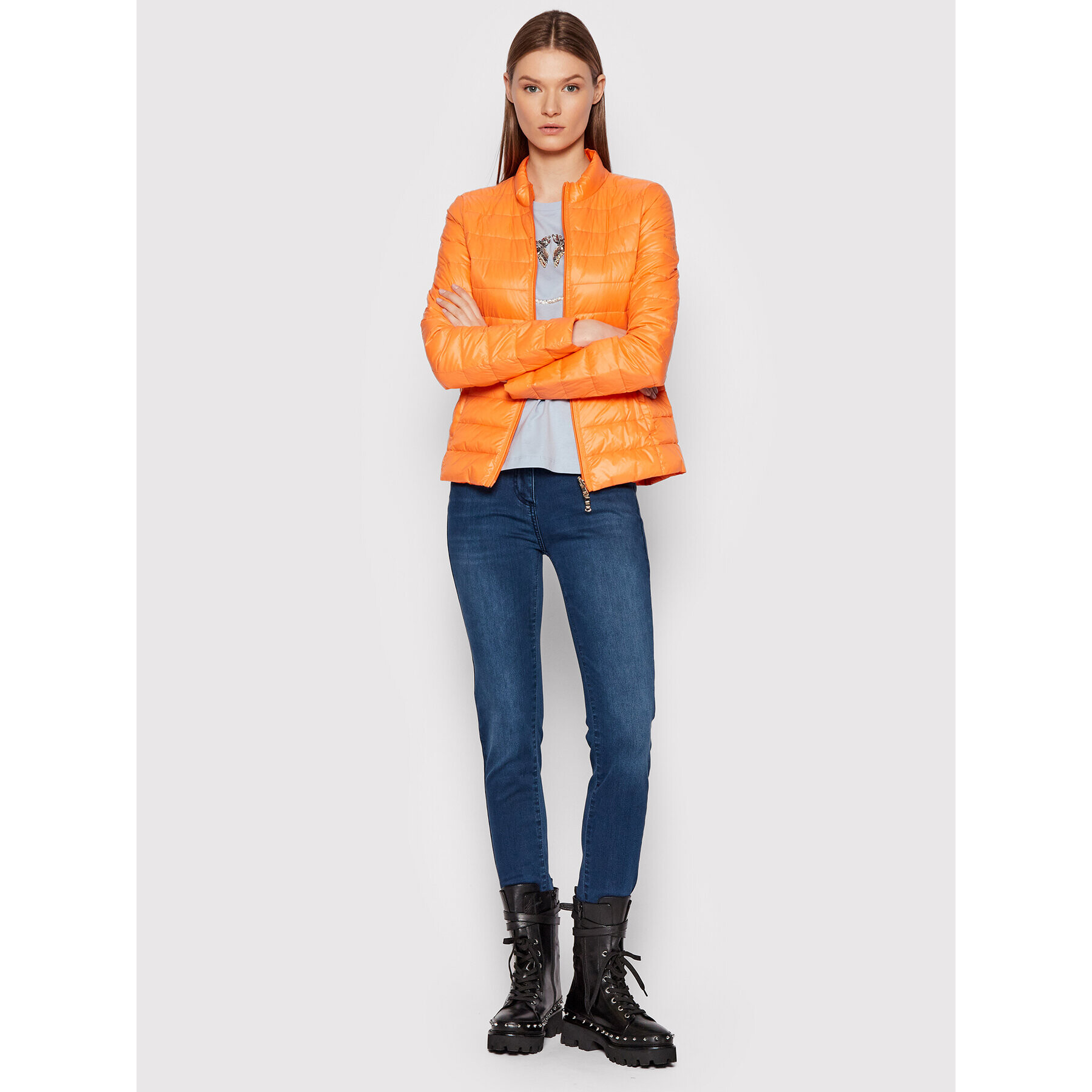 Patrizia Pepe Blugi CP0509/D1HIB-C899 Bleumarin Skinny Fit - Pled.ro