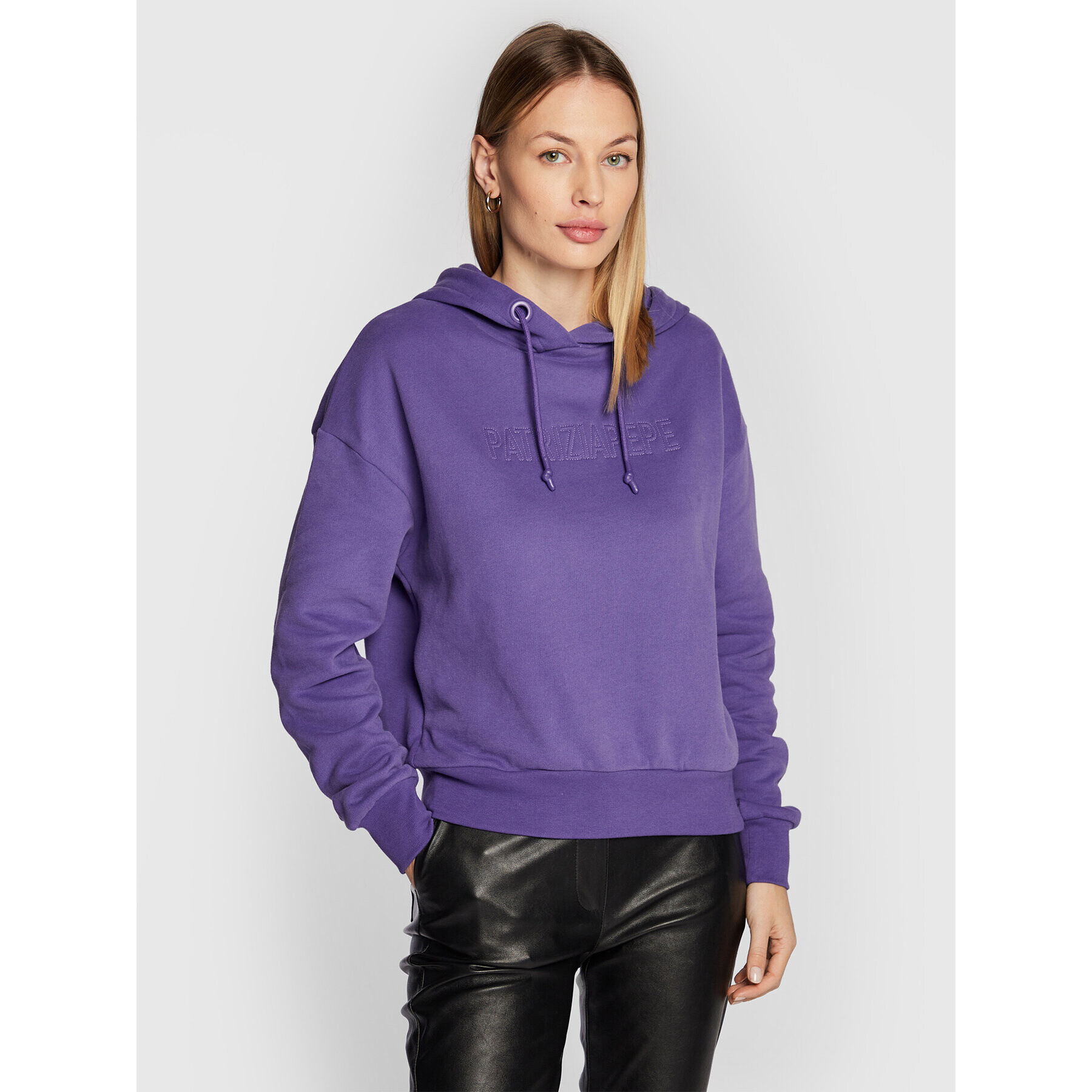 Patrizia Pepe Bluză 2M4260/J079-M407 Violet Relaxed Fit - Pled.ro