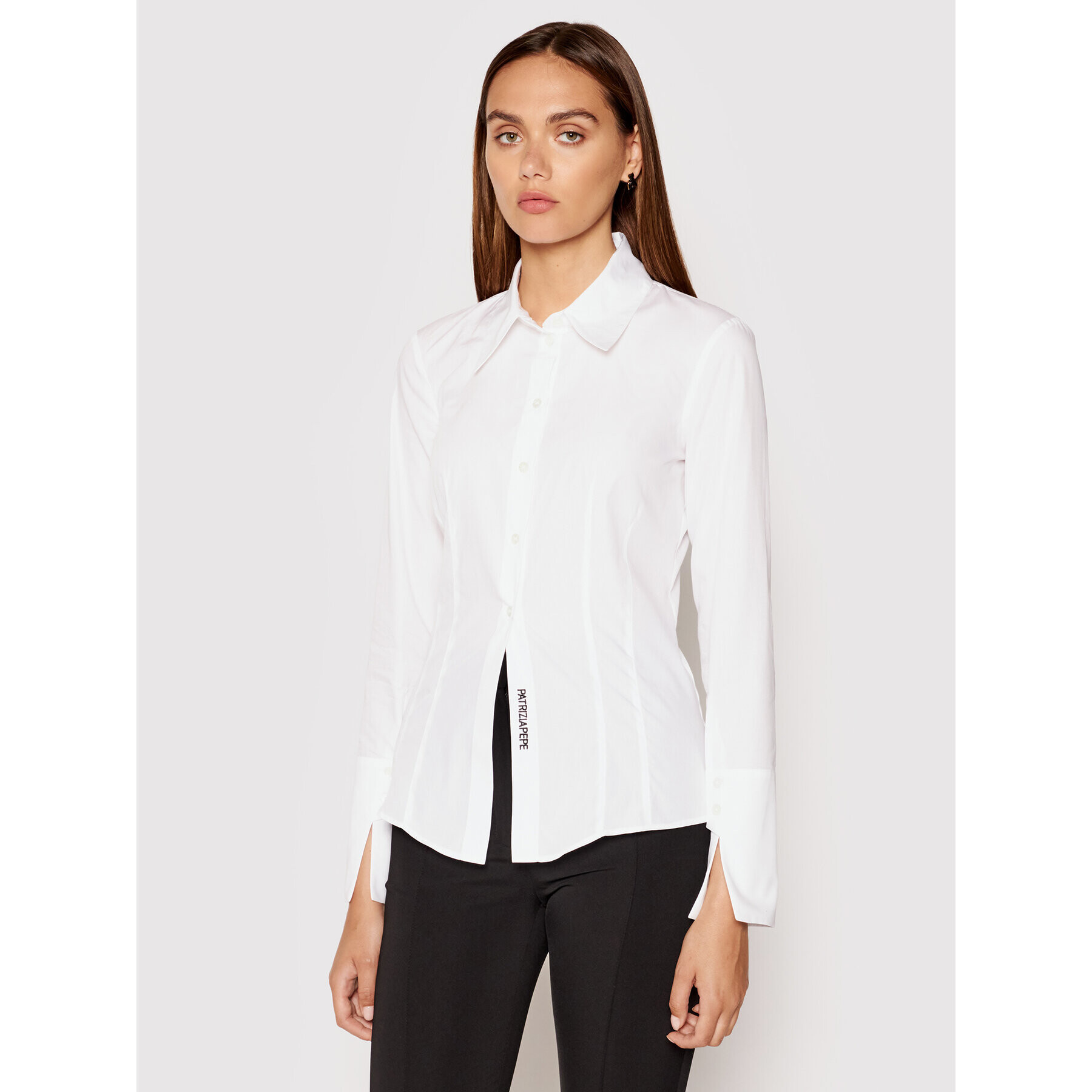 Patrizia Pepe Cămașă 8C0465/AB01-W103 Alb Slim Fit - Pled.ro