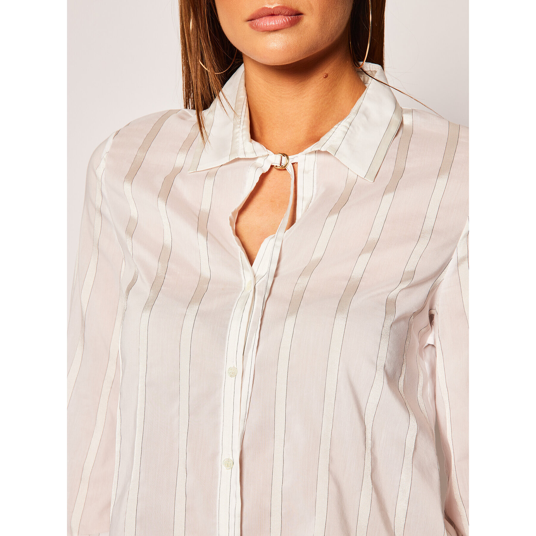 Patrizia Pepe Cămașă Camicia/Shirt 2C1127/A3ZC-X2IN Alb Regular Fit - Pled.ro