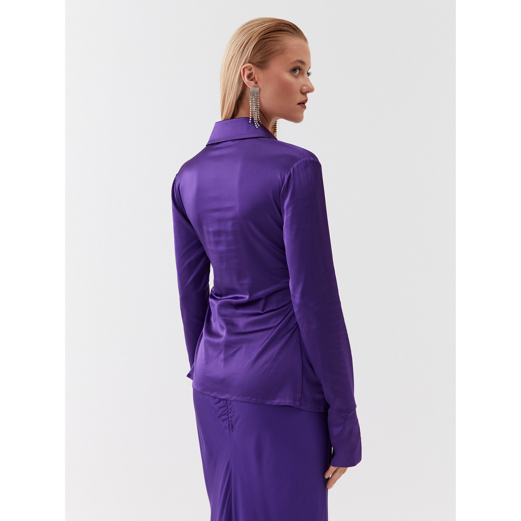 Patrizia Pepe Cămașă 2C1464/A644-M448 Violet Regular Fit - Pled.ro