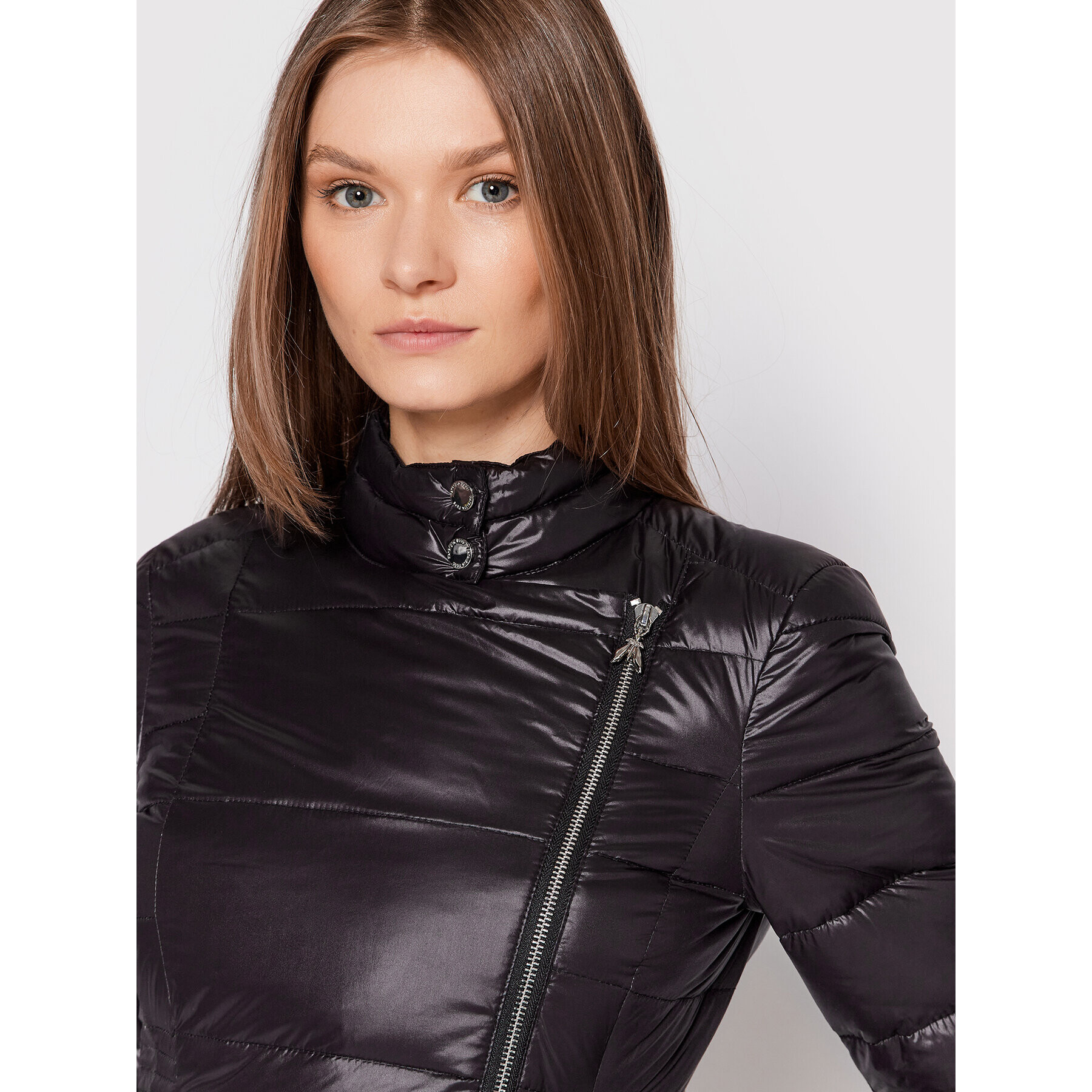 Patrizia Pepe Geacă din puf 8O0043/A503-K103 Negru Regular Fit - Pled.ro