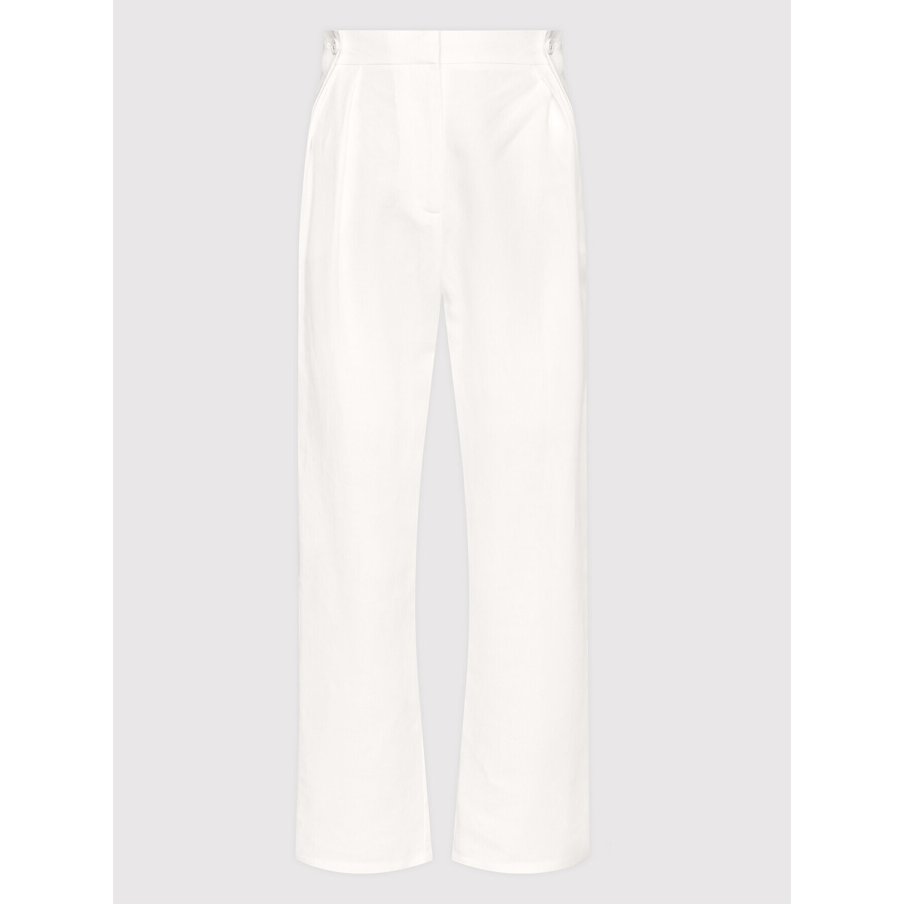 Patrizia Pepe Pantaloni din material 2P1393/A052-W336 Alb Relaxed Fit - Pled.ro