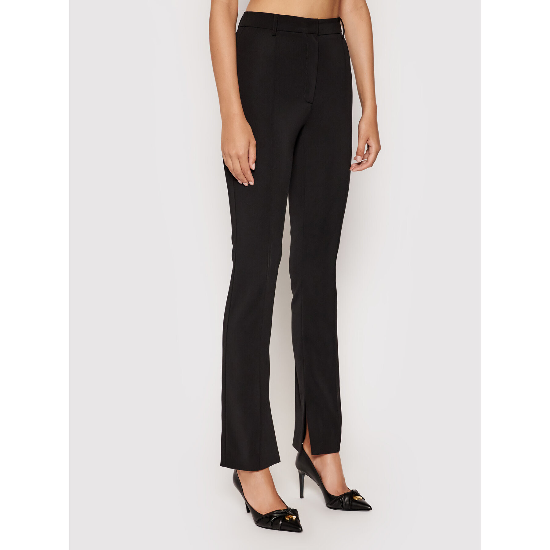 Patrizia Pepe Pantaloni din material 8P0352/A6F5-K103 Negru Regular Fit - Pled.ro