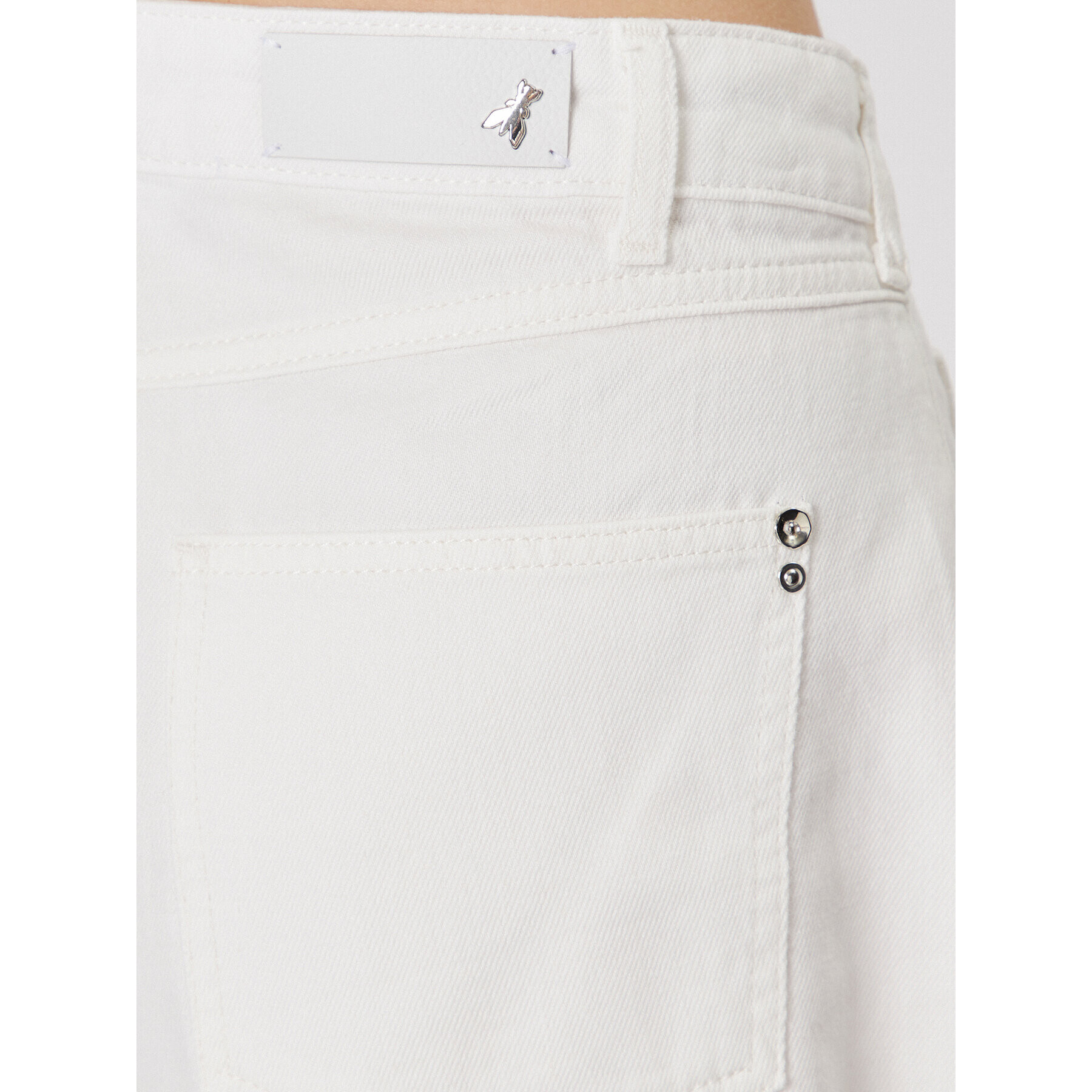 Patrizia Pepe Pantaloni scurți de blugi 2P1538/D045-W146 Alb Regular Fit - Pled.ro