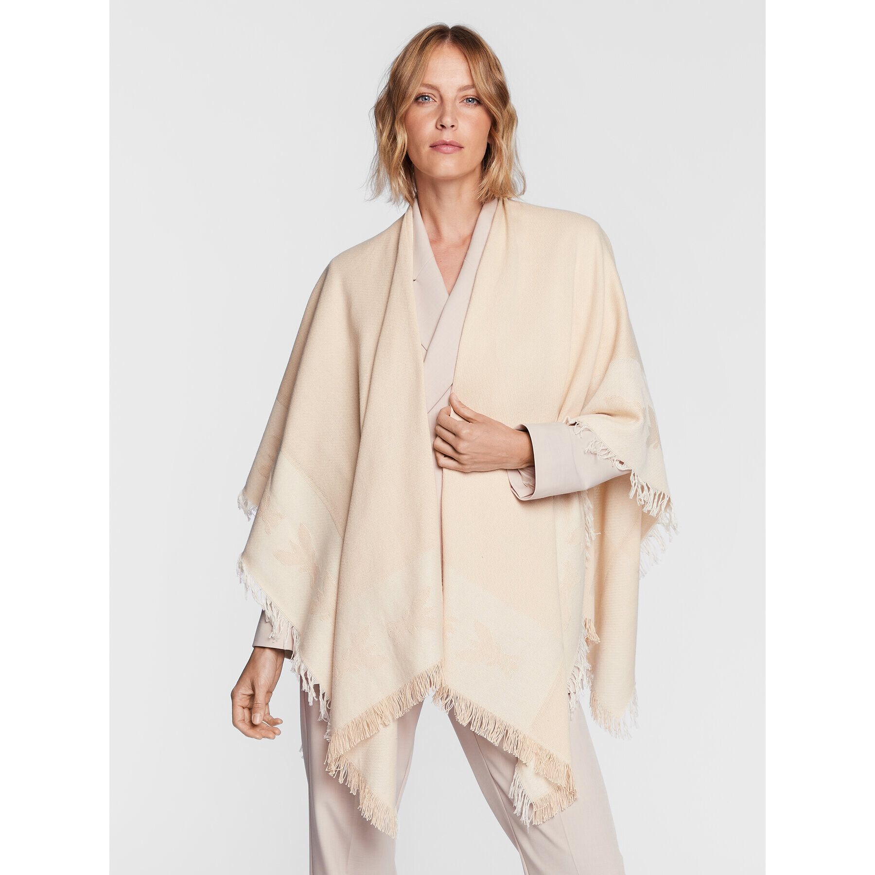 Patrizia Pepe Poncho 8F9869/A243-B732 Bej - Pled.ro