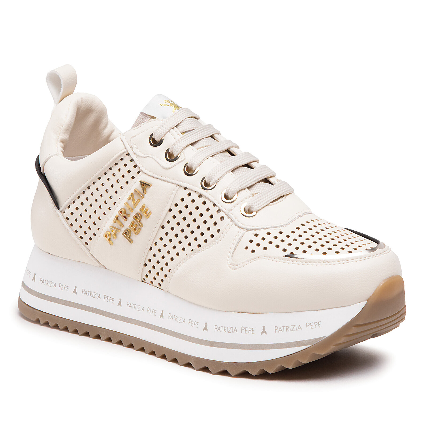 Patrizia Pepe Sneakers PJ150.02 S Bej - Pled.ro