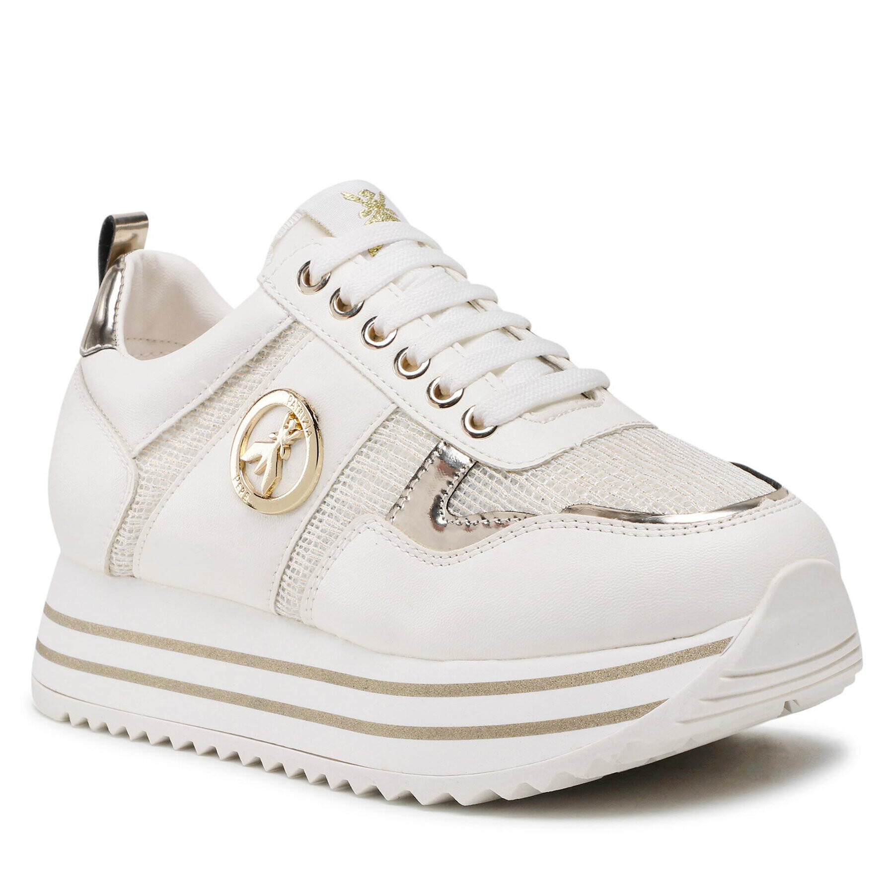 Patrizia Pepe Sneakers PJ152.27 Alb - Pled.ro