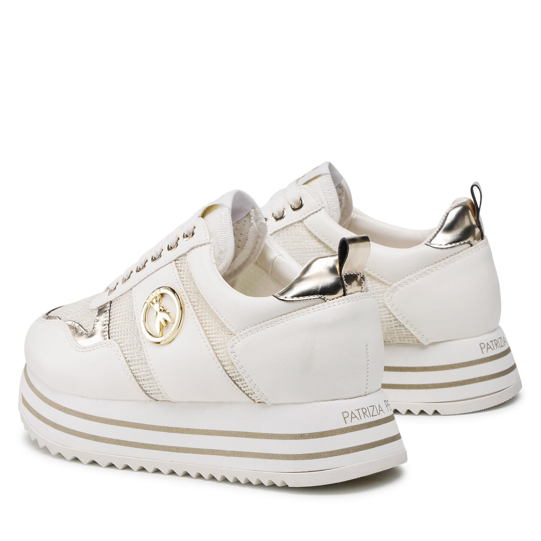 Patrizia Pepe Sneakers PJ152.27 Alb - Pled.ro