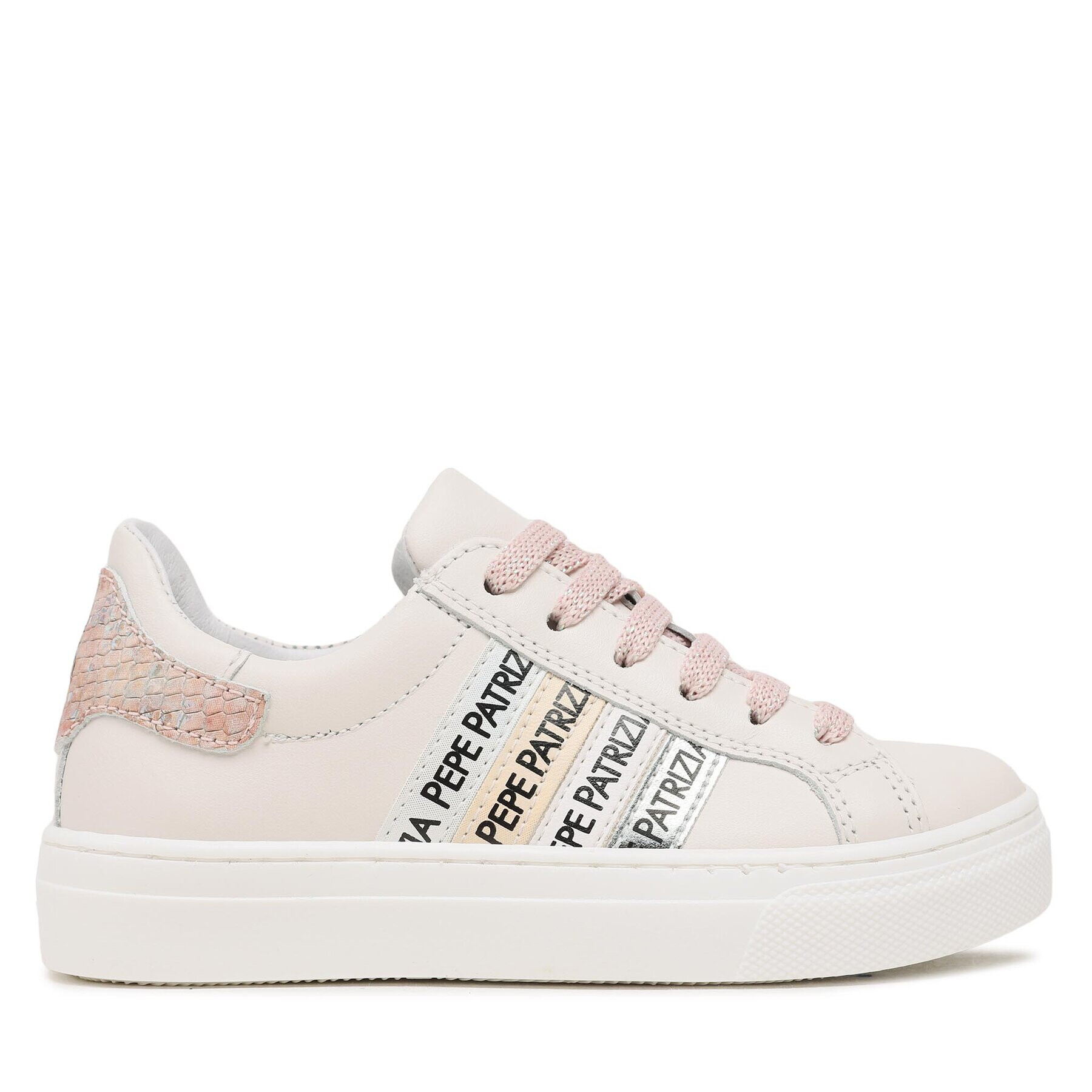 Patrizia Pepe Sneakers PJ204.02 M Écru - Pled.ro