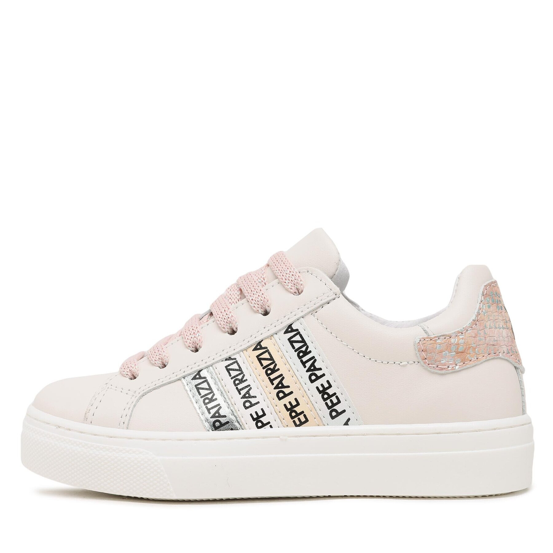 Patrizia Pepe Sneakers PJ204.02 M Écru - Pled.ro