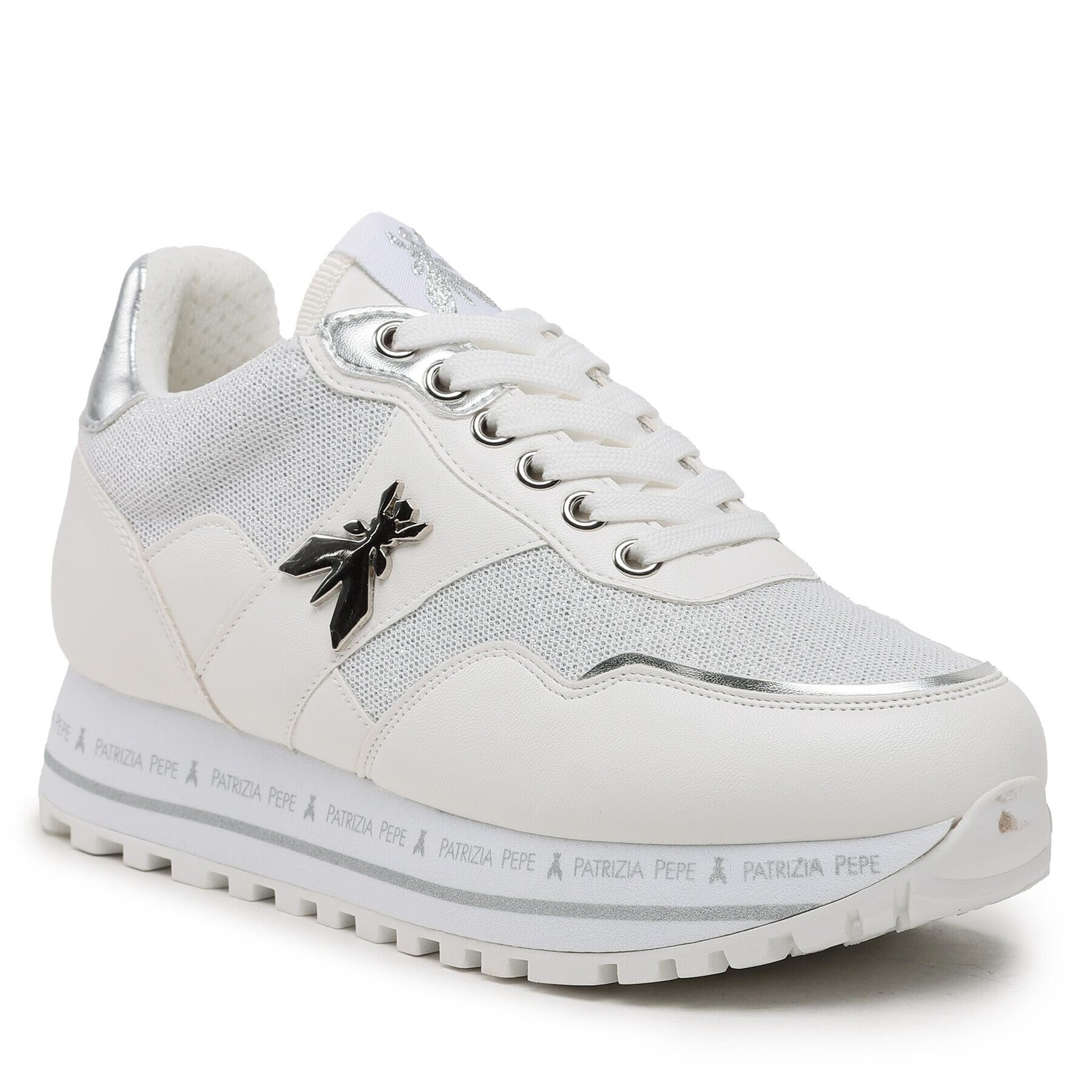 Patrizia Pepe Sneakers PJ218.30 M Alb - Pled.ro