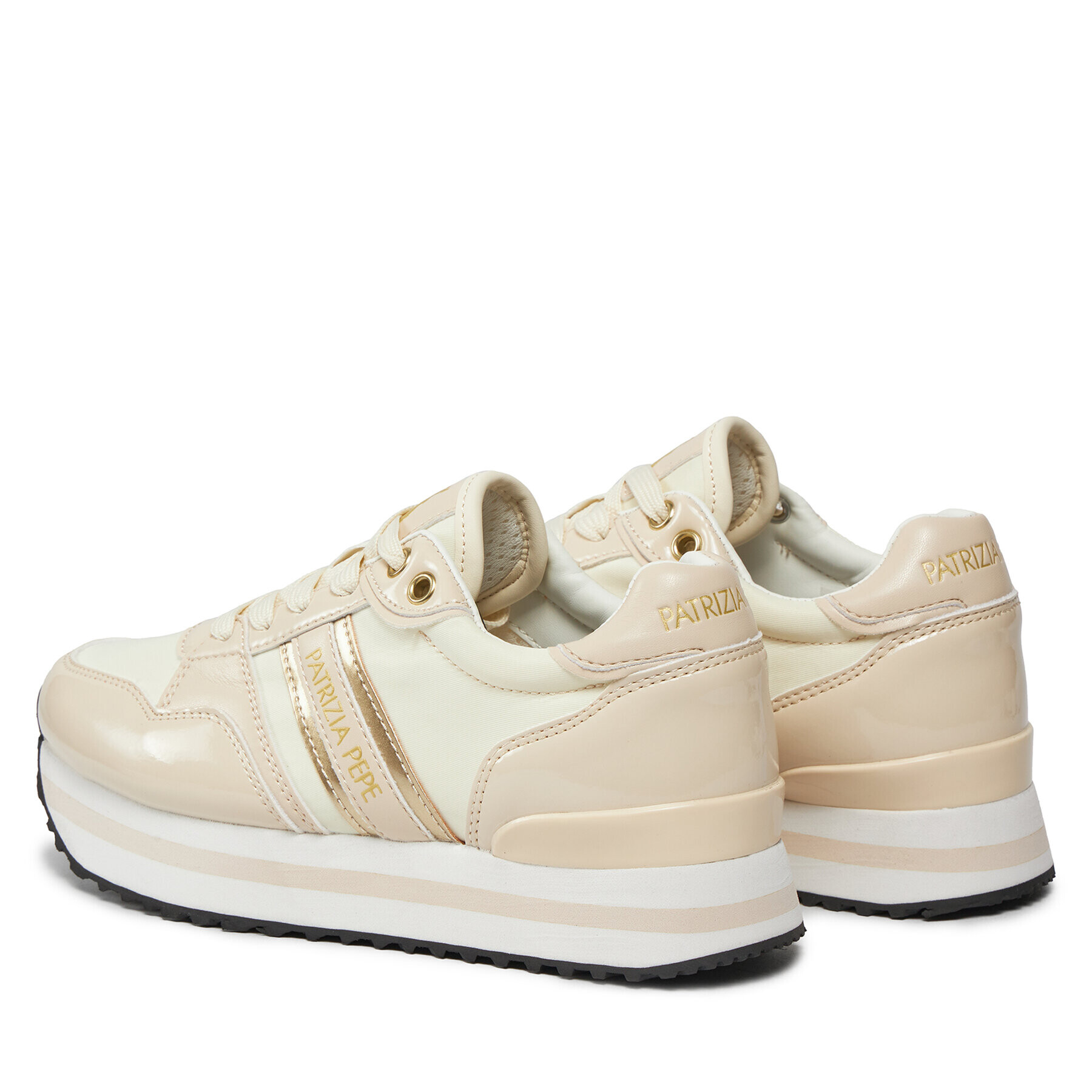 Patrizia Pepe Sneakers PPJ767.02 M Écru - Pled.ro