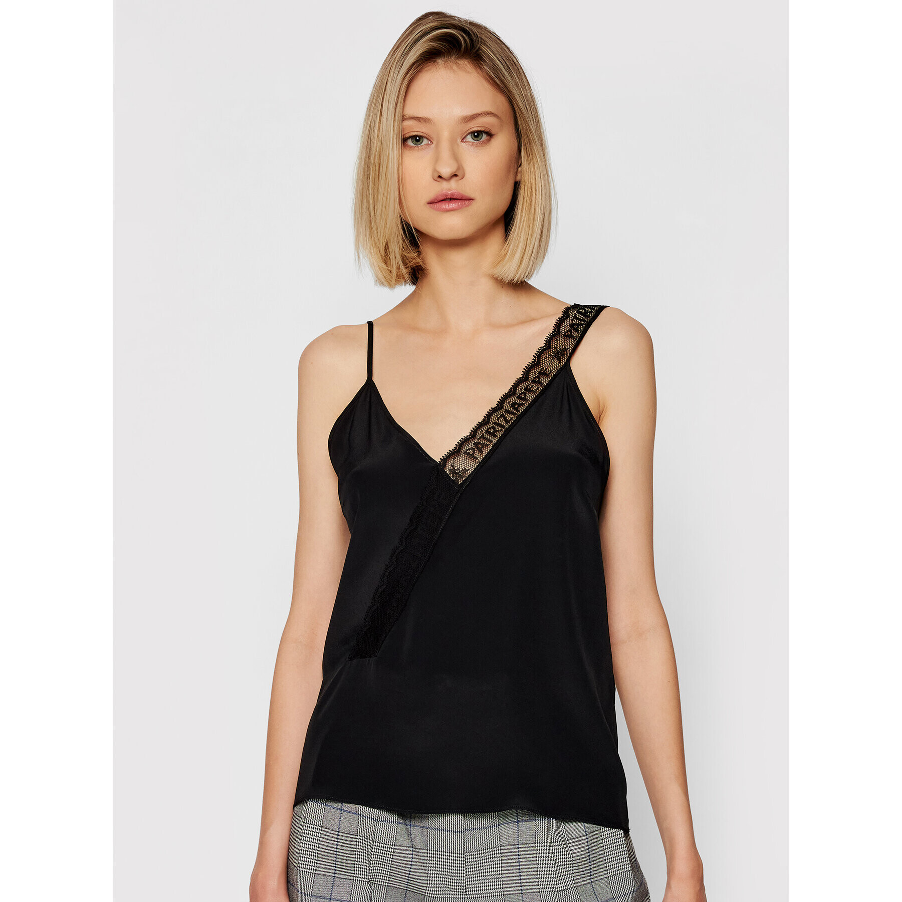 Patrizia Pepe Top 8C0478/AV35-K103 Negru Regular Fit - Pled.ro