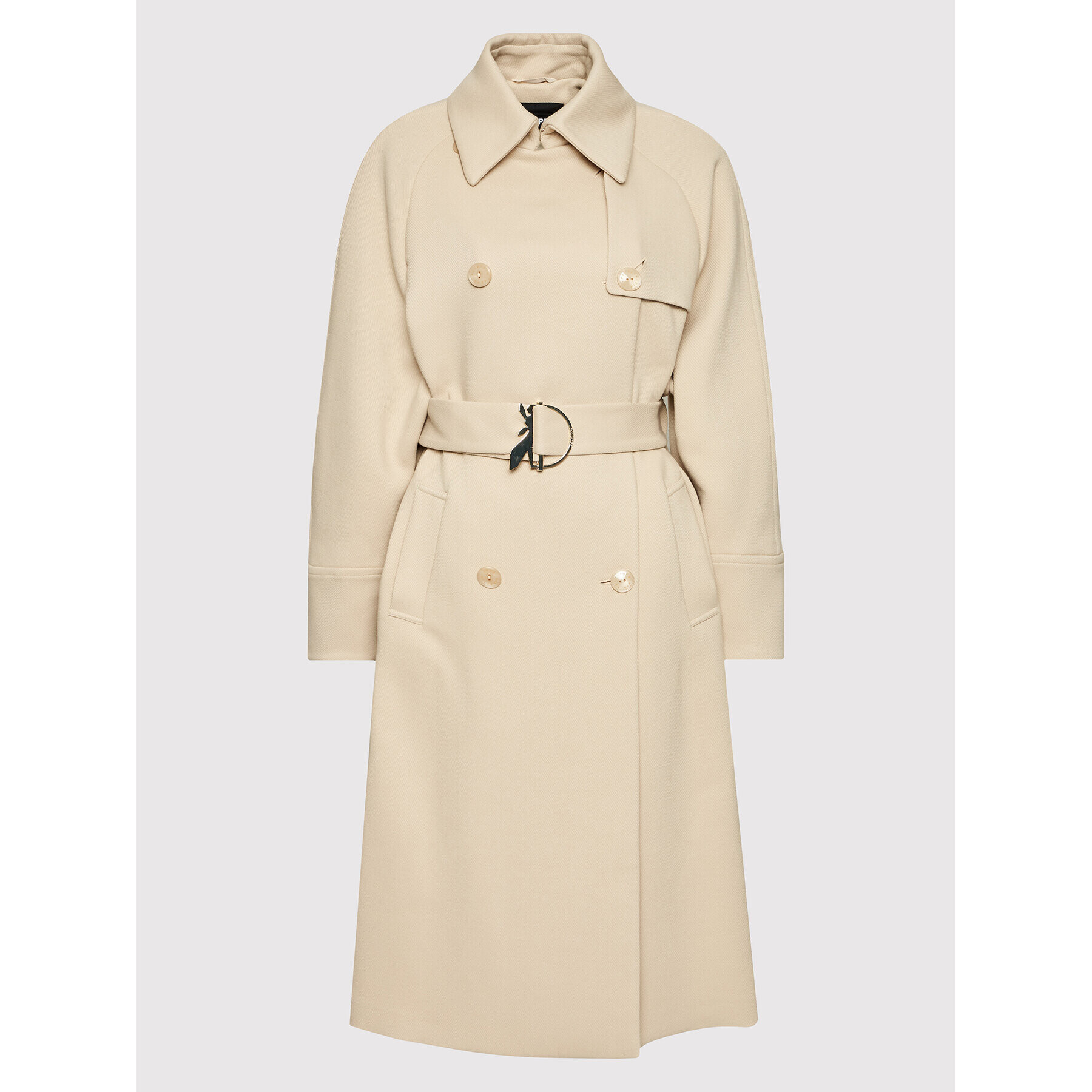 Patrizia Pepe Trench 8O0021/A015-B732 Bej Regular Fit - Pled.ro