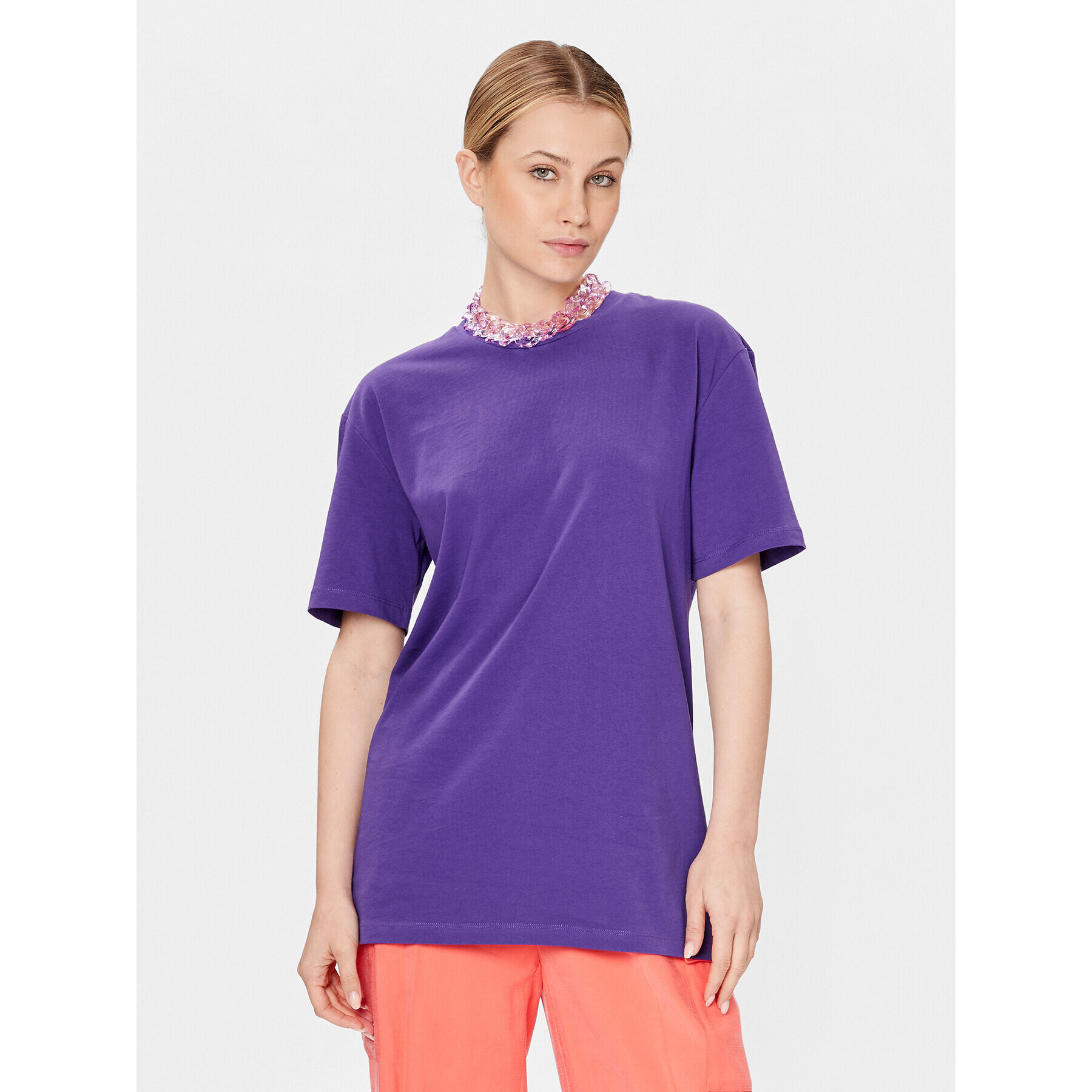 Patrizia Pepe Tricou 2M4316/J128-M448 Violet Regular Fit - Pled.ro