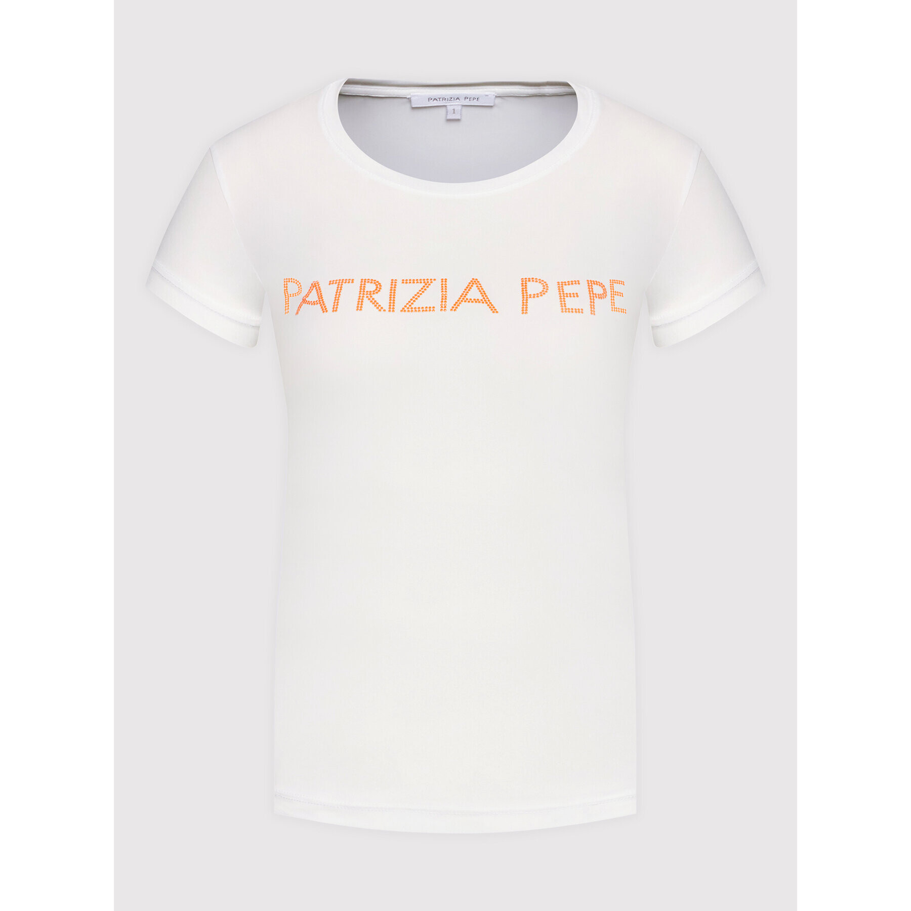 Patrizia Pepe Tricou 8M1419/J011-W146 Alb Regular Fit - Pled.ro