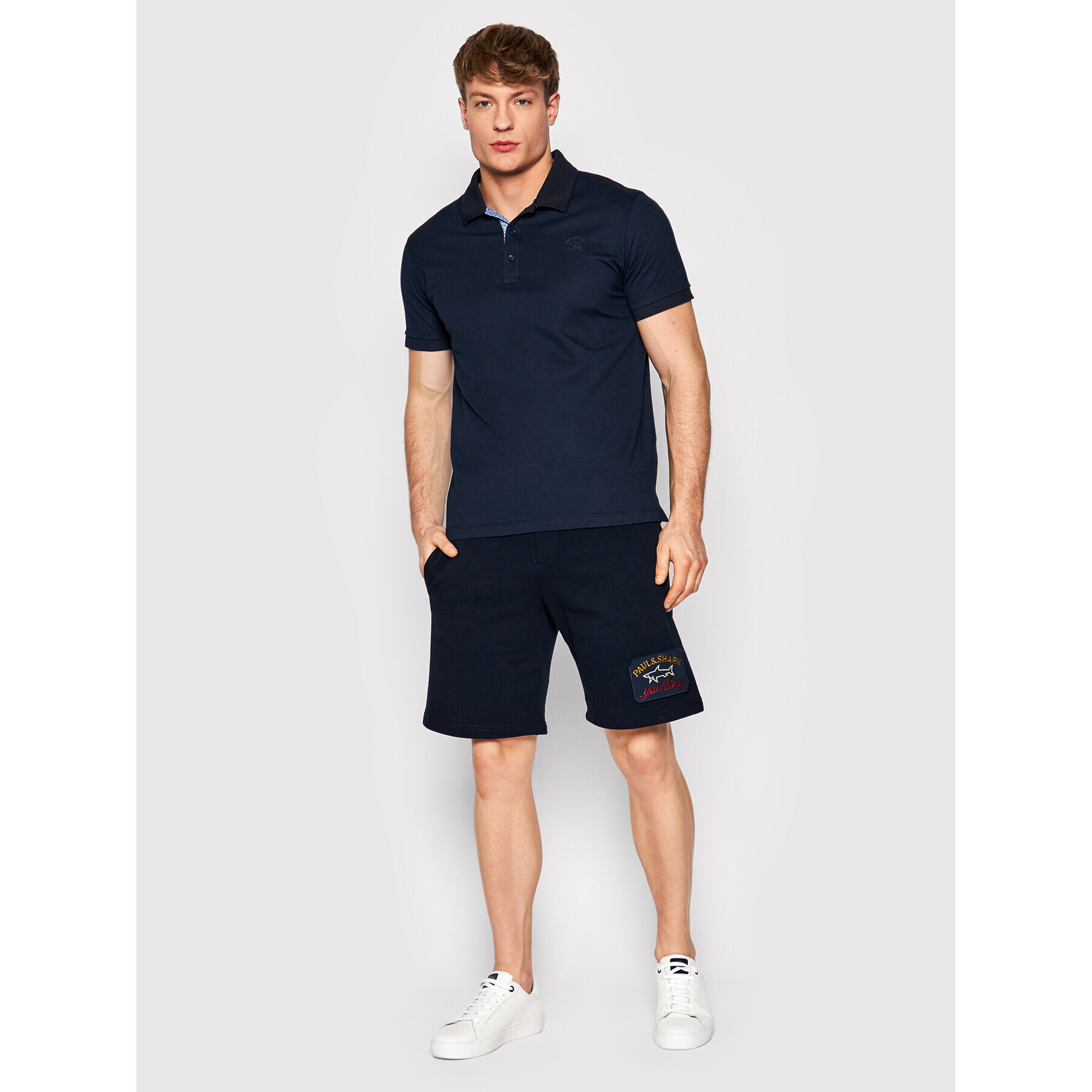 Paul&Shark Pantaloni scurți sport 22411928 Bleumarin Oversize - Pled.ro